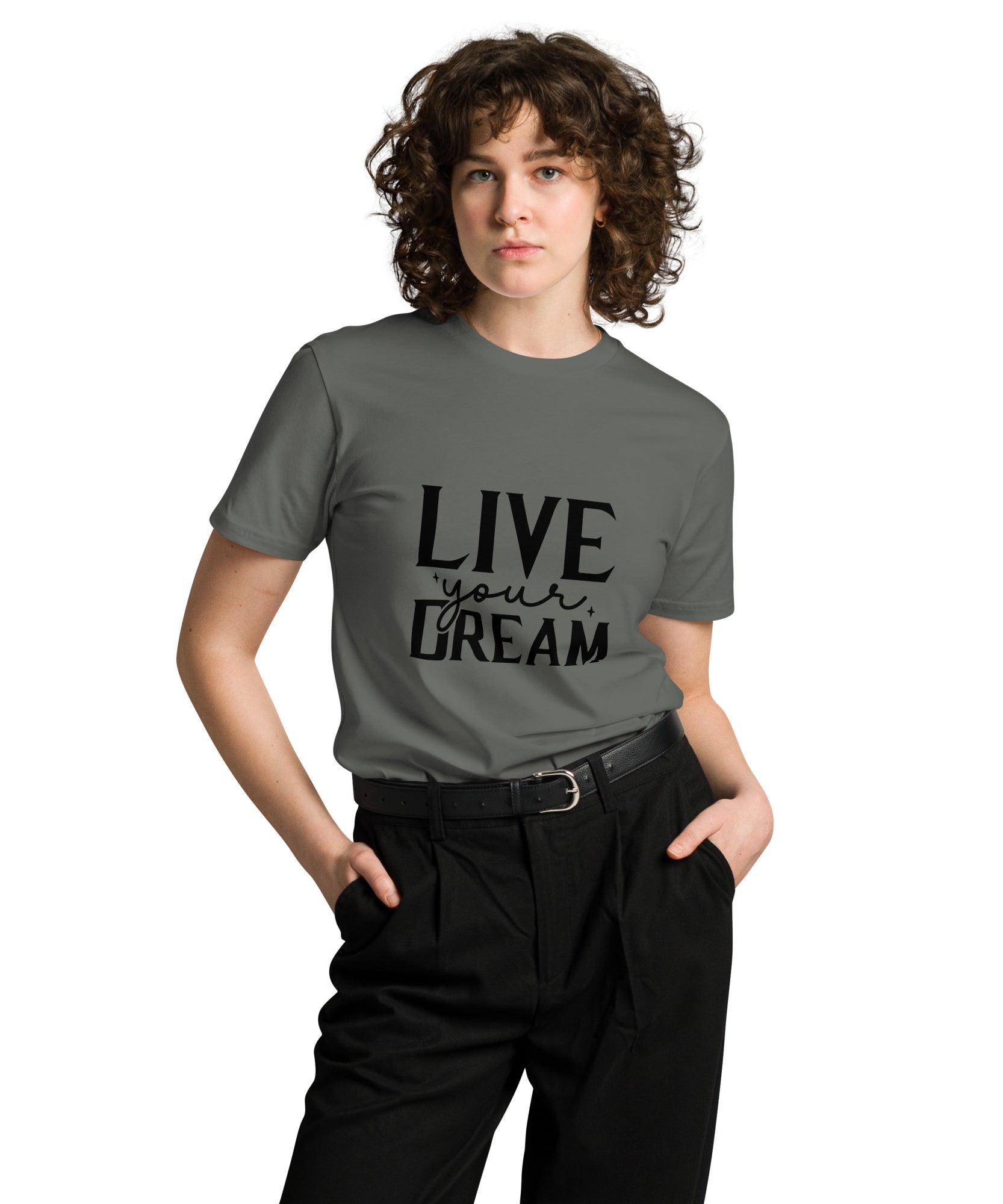 Modern Minimalist Black Graphic Cotton T-Shirt | Gallory Hive