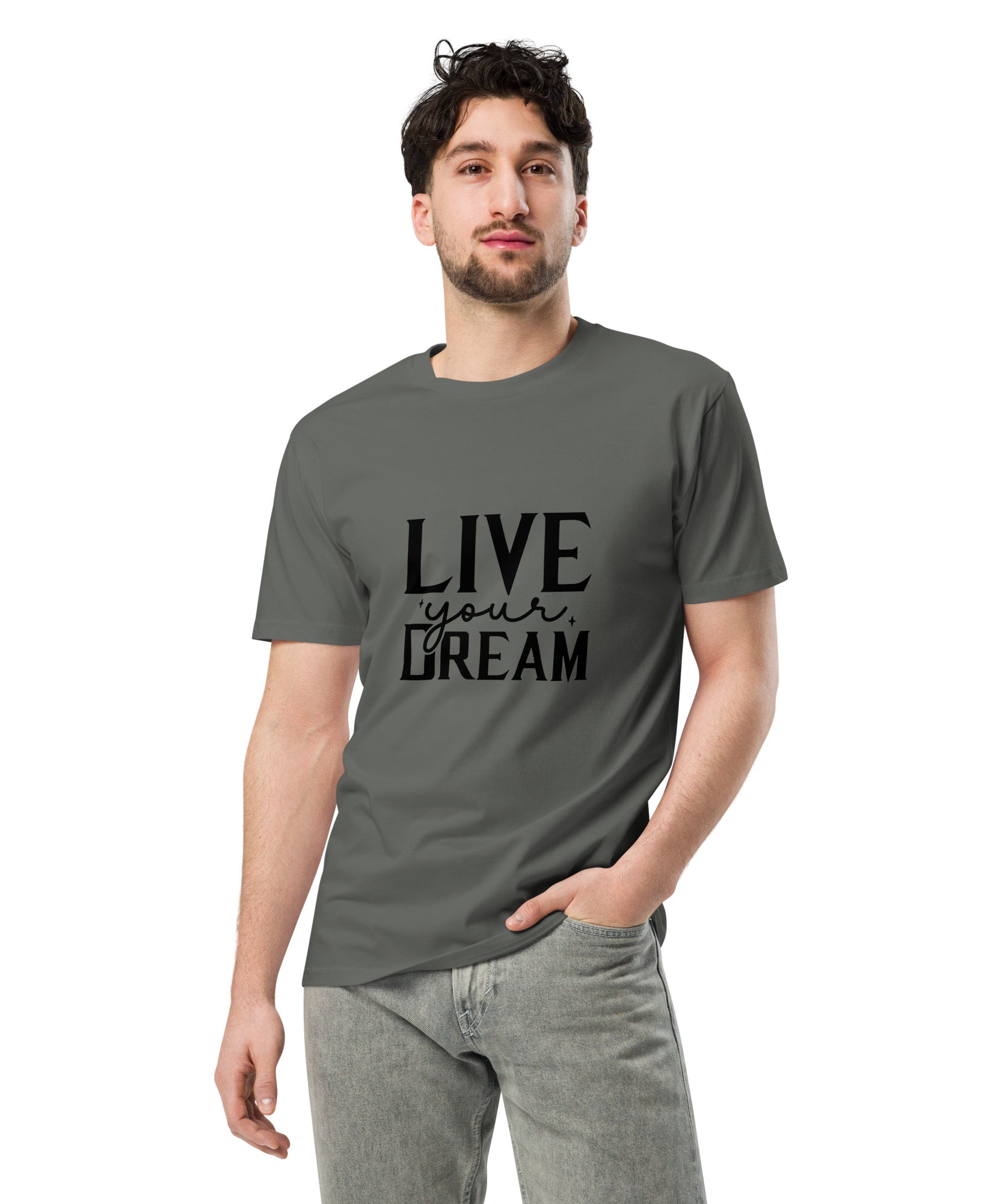 Modern Minimalist Black Graphic Cotton T-Shirt | Gallory Hive