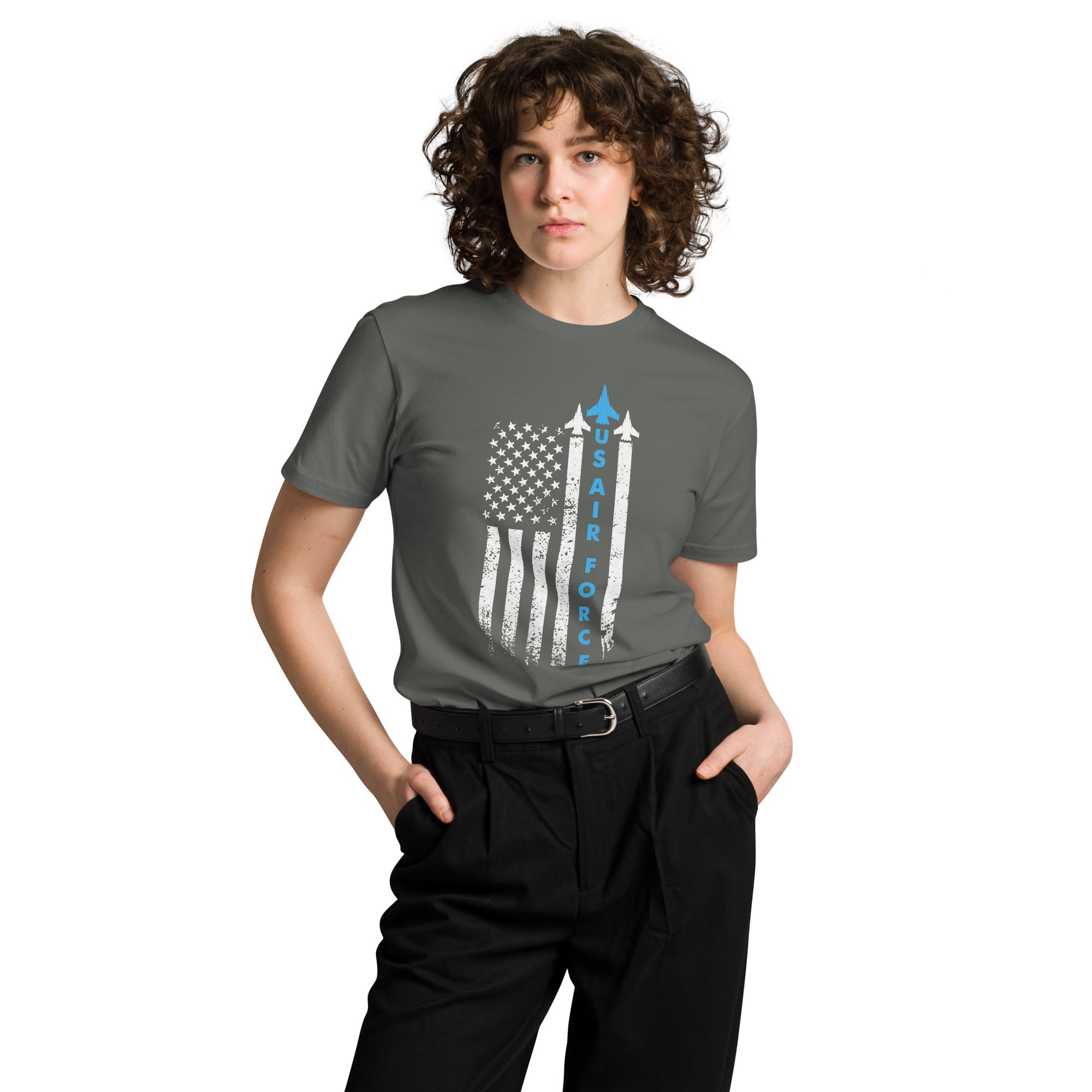 US Air Force Patriotic Cotton Unisex T-Shirt | Gallory Hive