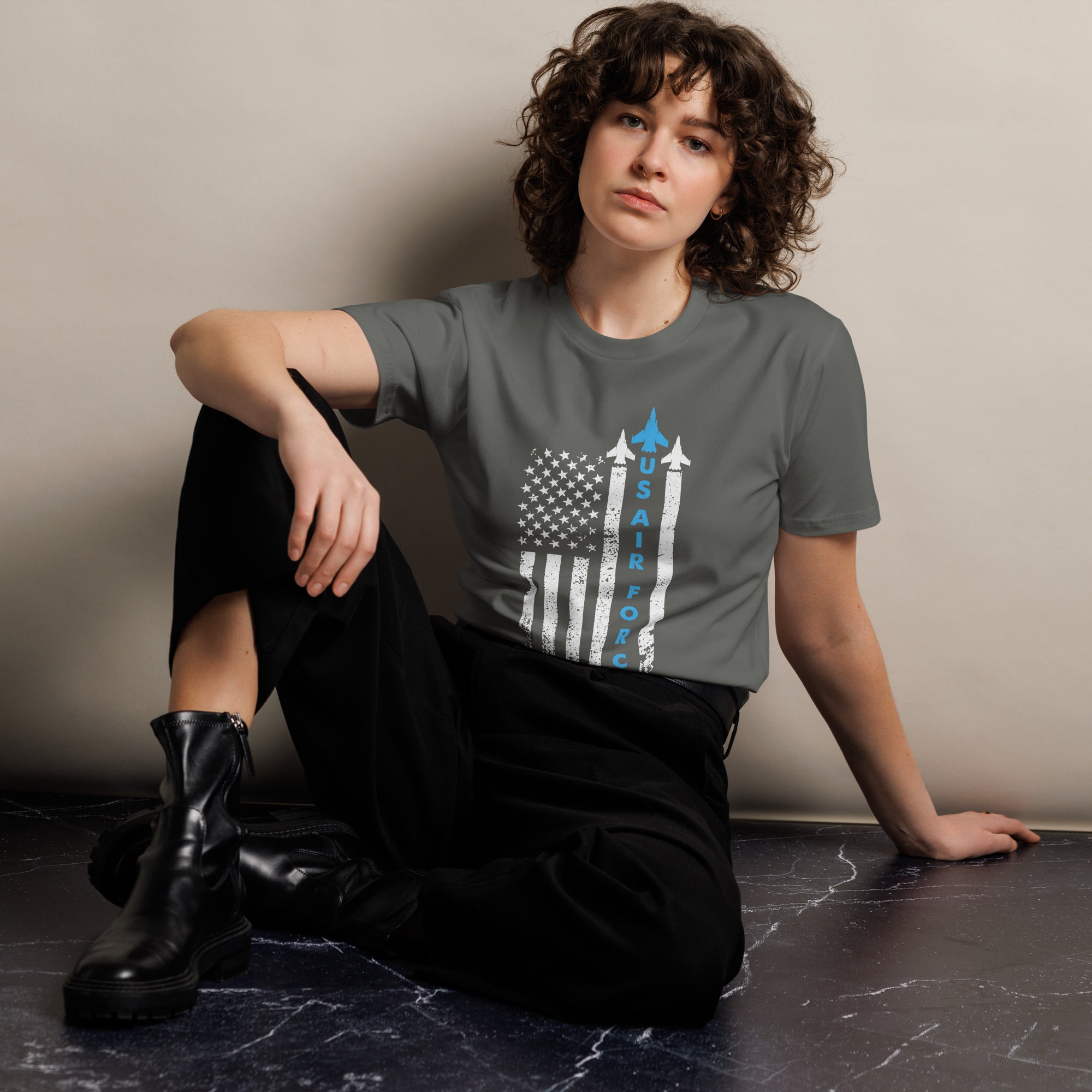 US Air Force Patriotic Cotton Unisex T-Shirt | Gallory Hive