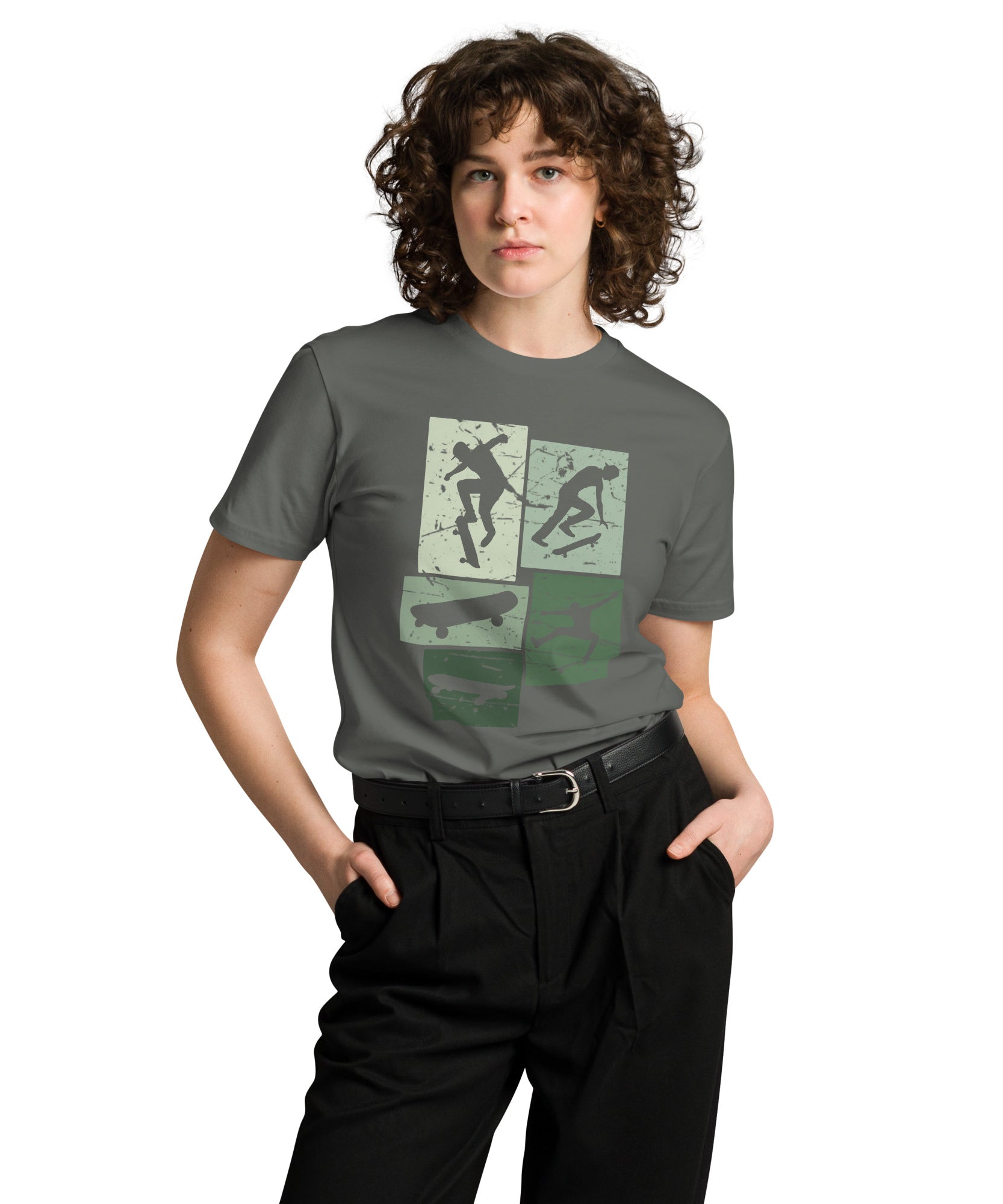 Vintage Skateboarding Cotton Premium T-Shirt | Gallory Hive