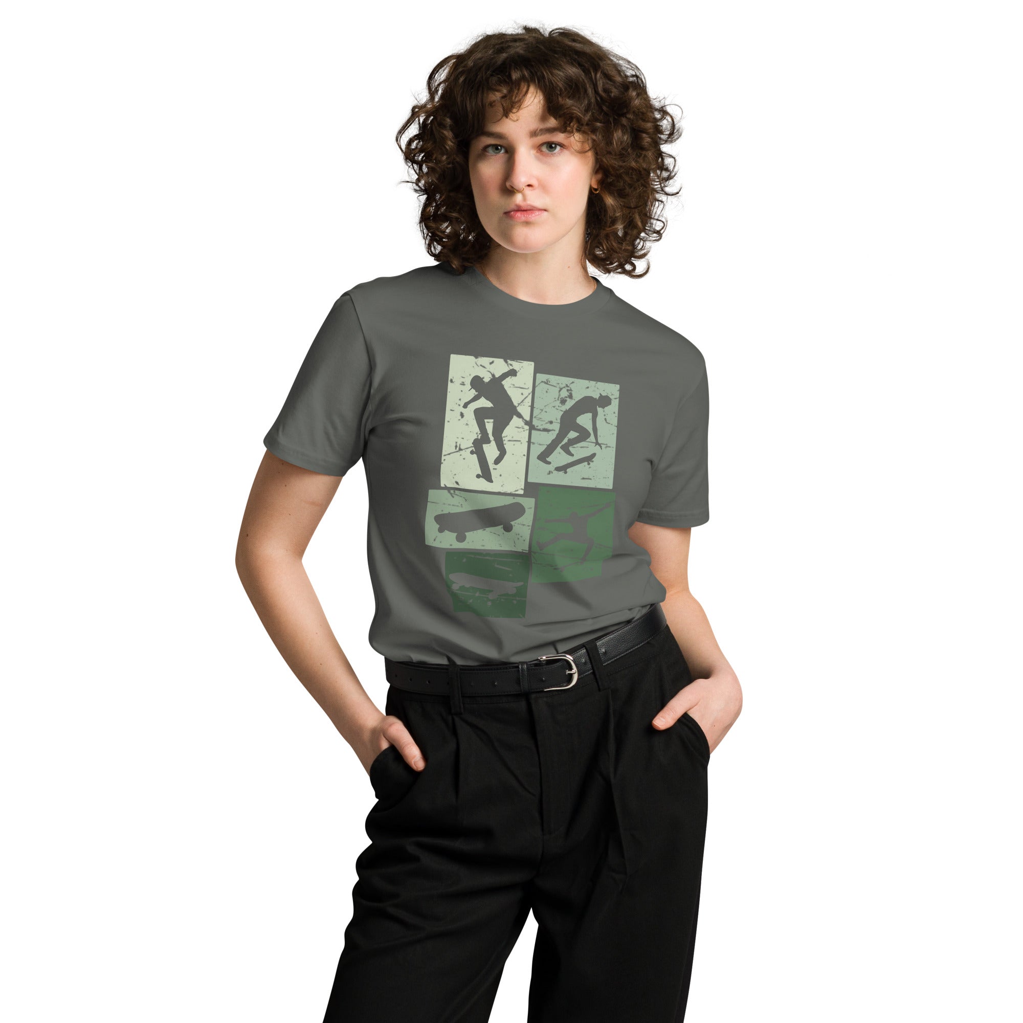 Vintage Skateboarding Cotton Premium T-Shirt | Gallory Hive