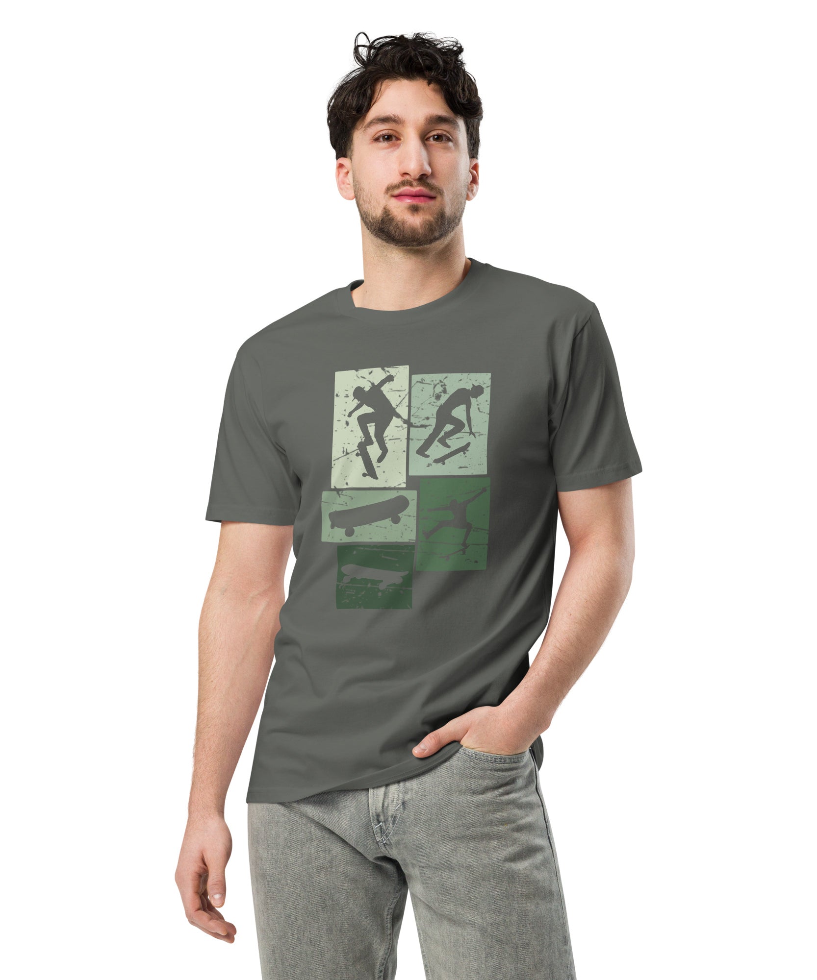 Vintage Skateboarding Cotton Premium T-Shirt | Gallory Hive