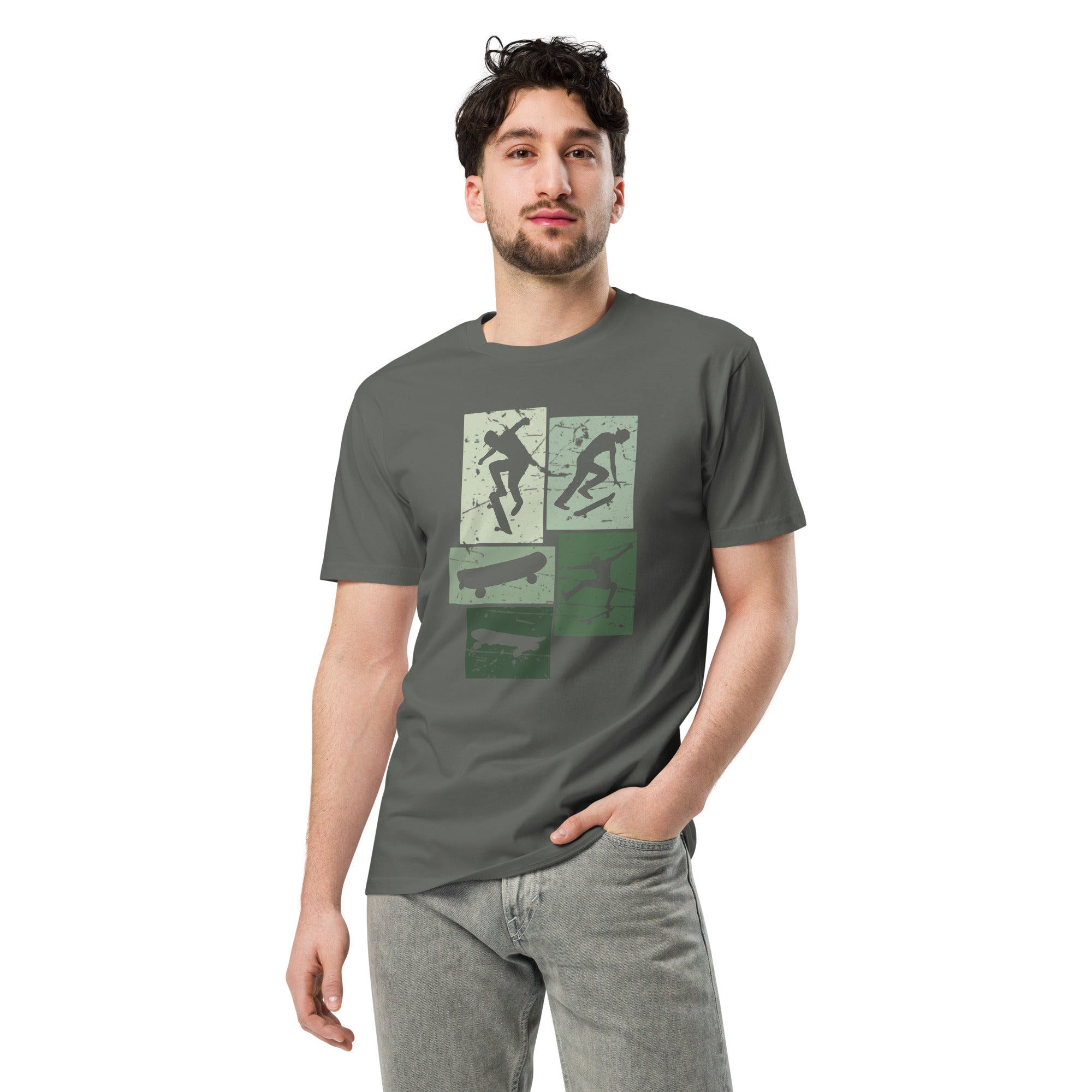Vintage Skateboarding Cotton Premium T-Shirt | Gallory Hive