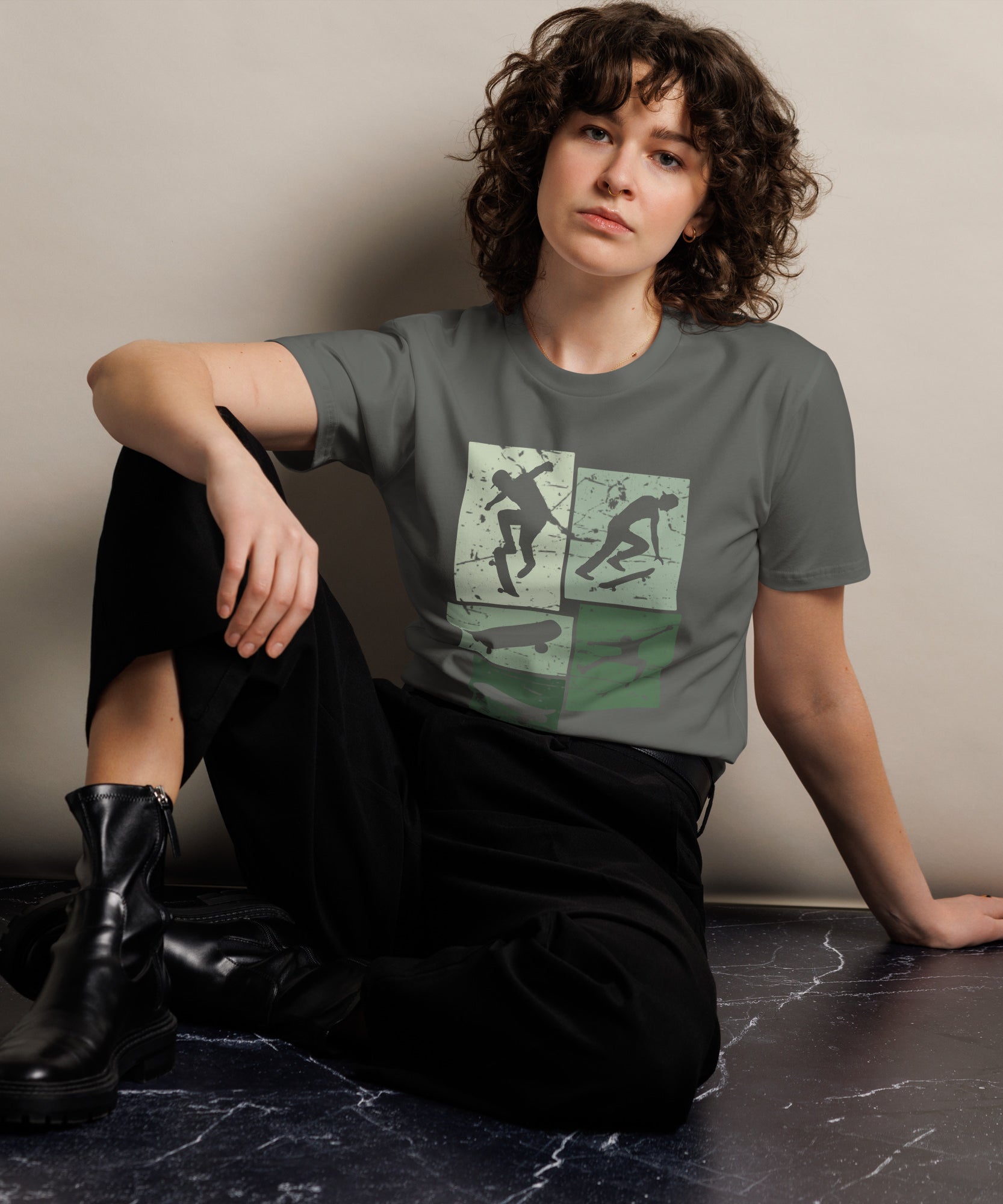 Vintage Skateboarding Cotton Premium T-Shirt | Gallory Hive