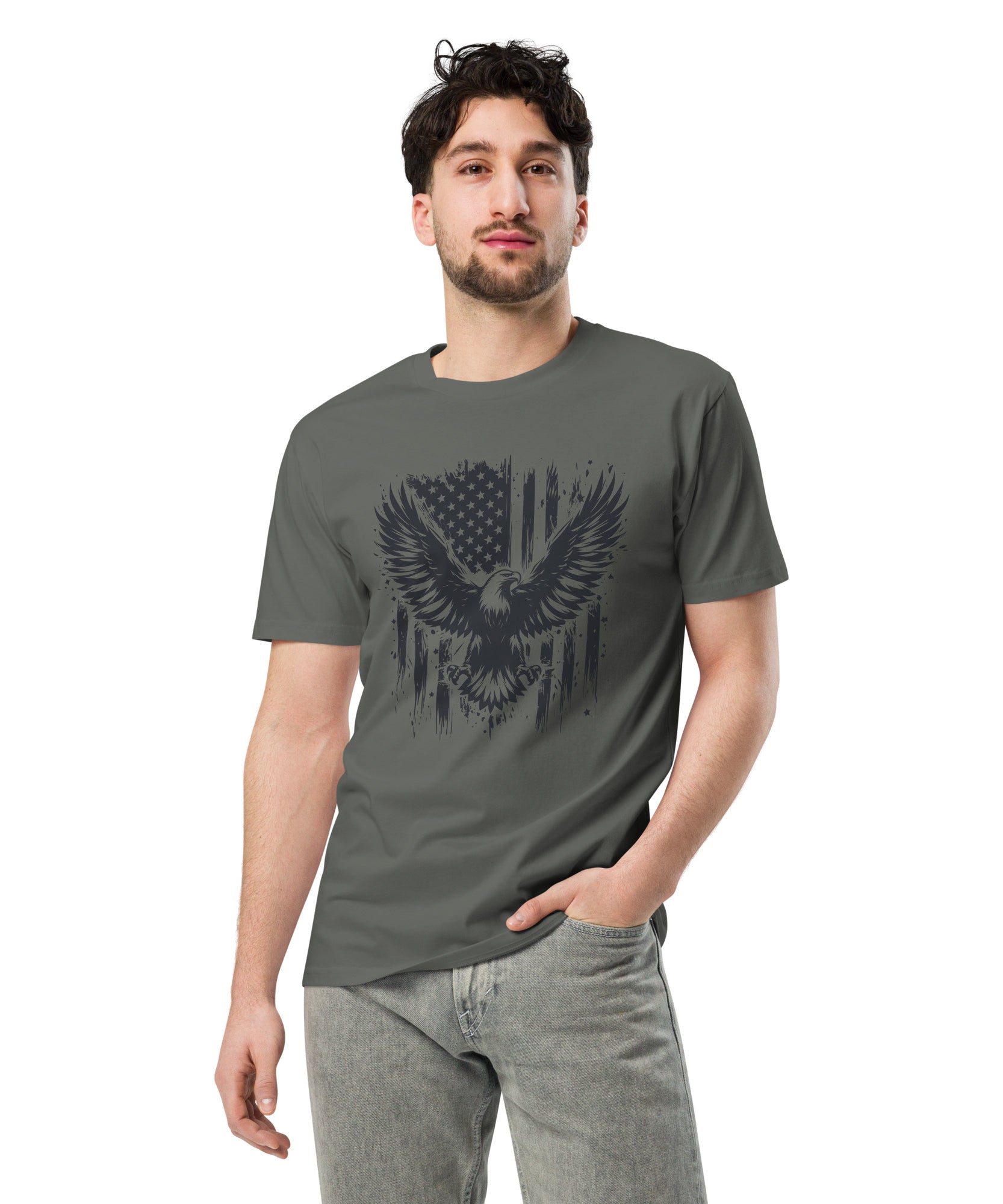 American Eagle Unisex Cotton T-Shirt | Gallory Hive