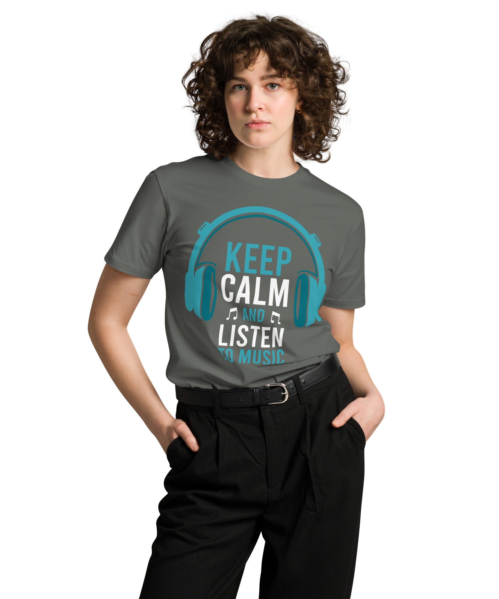 Keep Calm Listen Music Lover T-Shirt | Gallory Hive