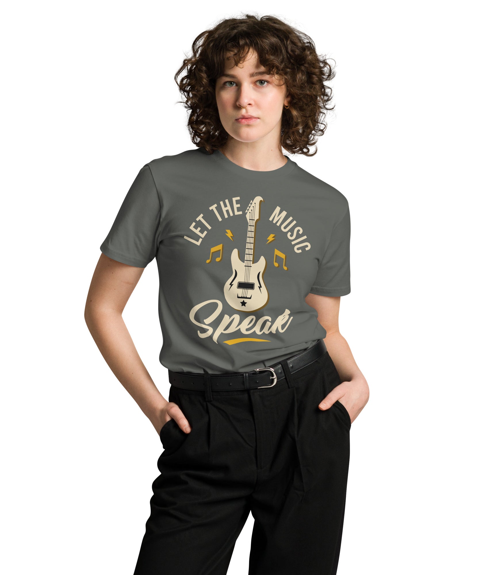 Let the Music Speak Guitar T-Shirt | Gallory Hive