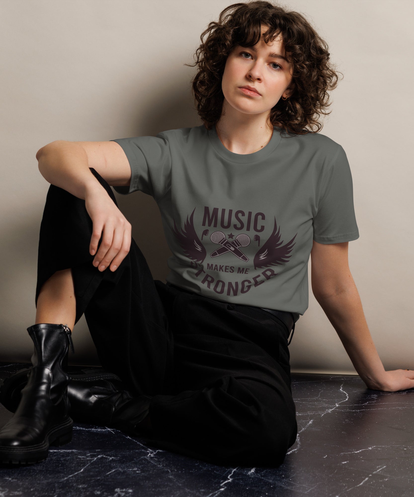 Music Makes Me Stronger T-Shirt | Gallory Hive