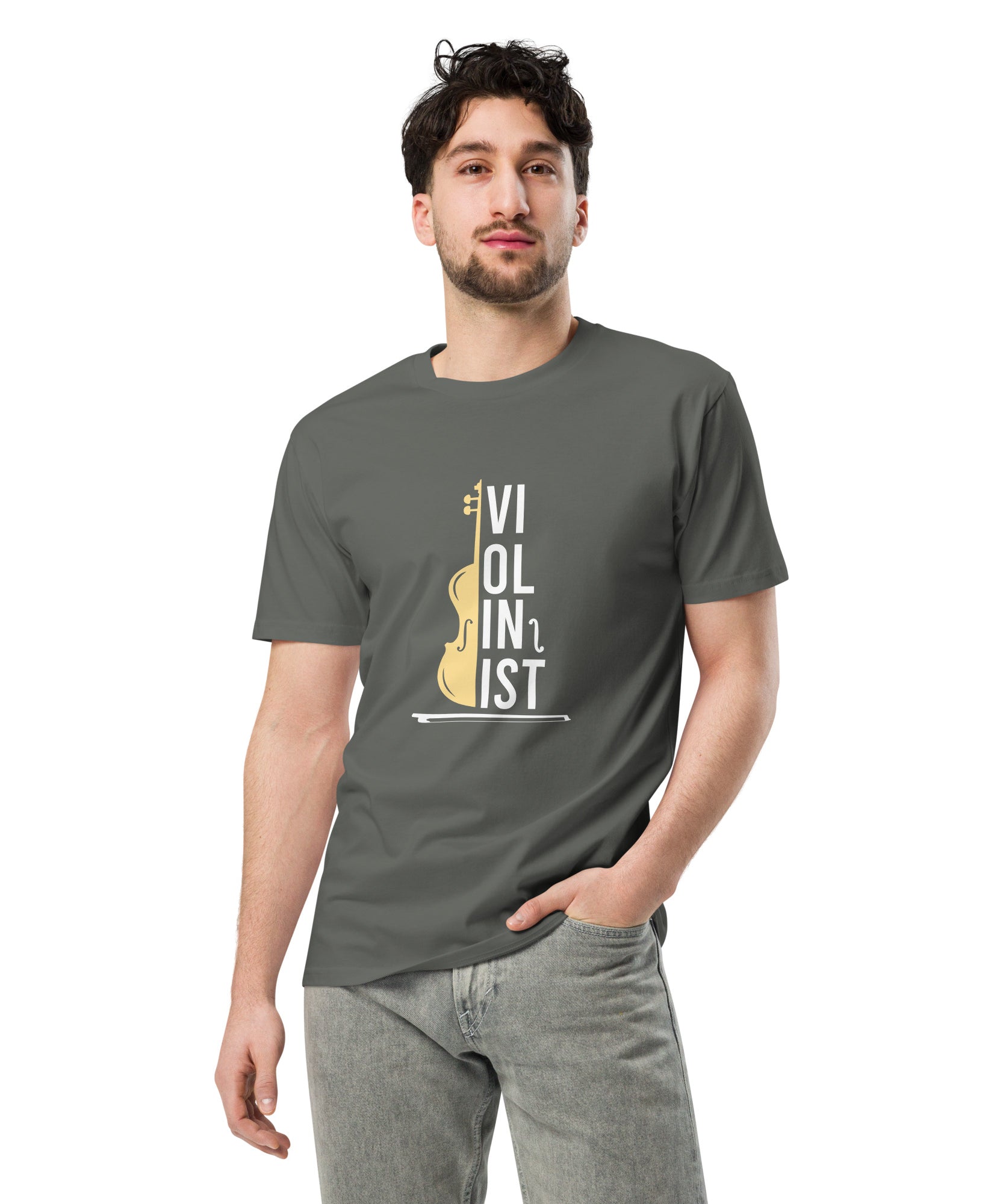 Minimal Violin Silhouette Music T-Shirt | Gallory Hive