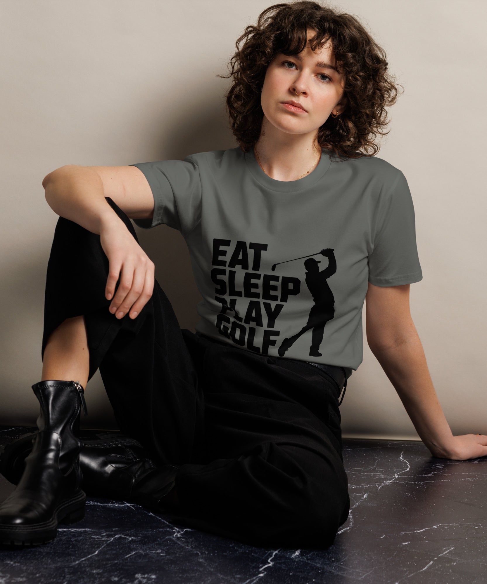 Eat Sleep Play Golf Golfer Unisex Premium T-Shirt | Gallory Hive