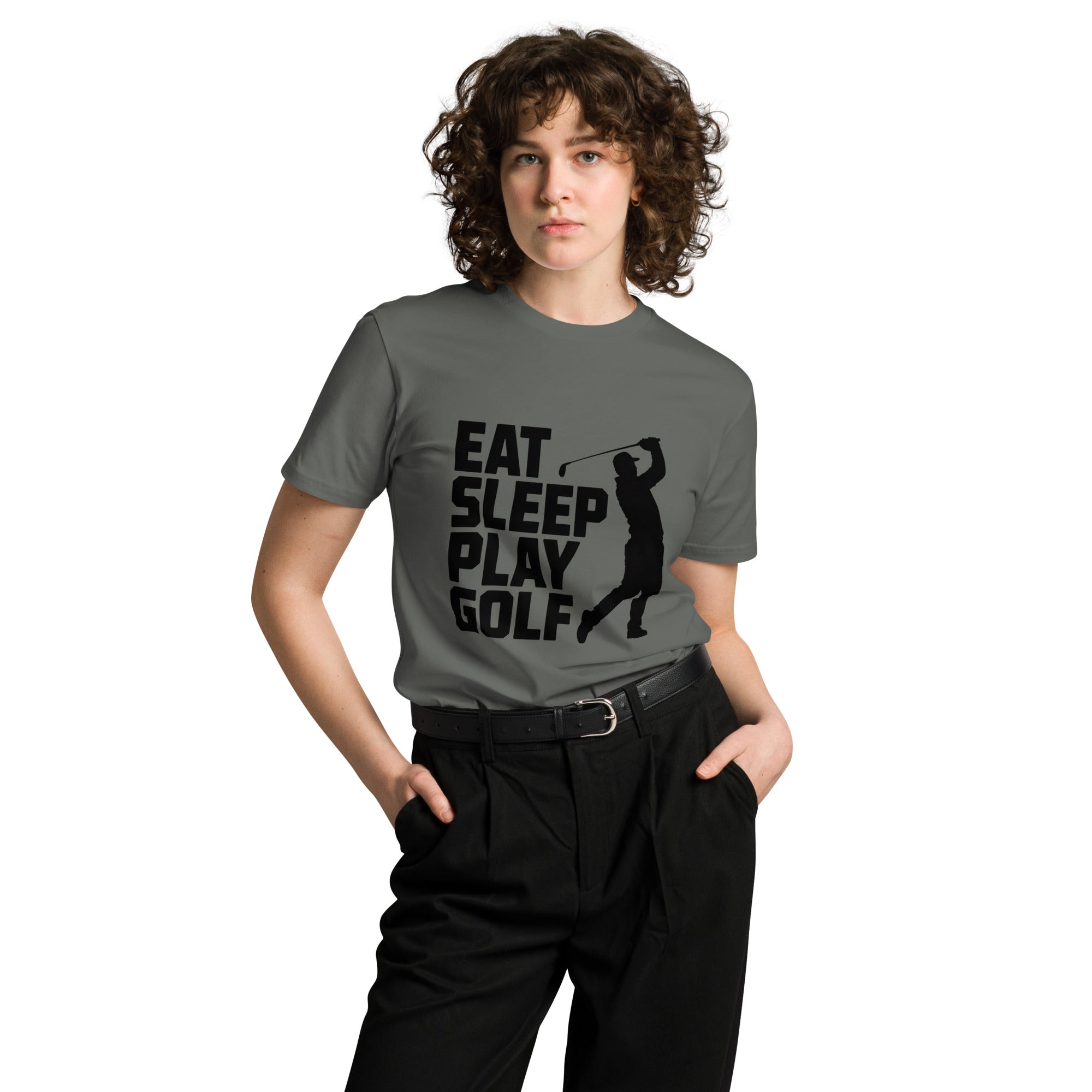 Eat Sleep Play Golf Golfer Unisex Premium T-Shirt | Gallory Hive