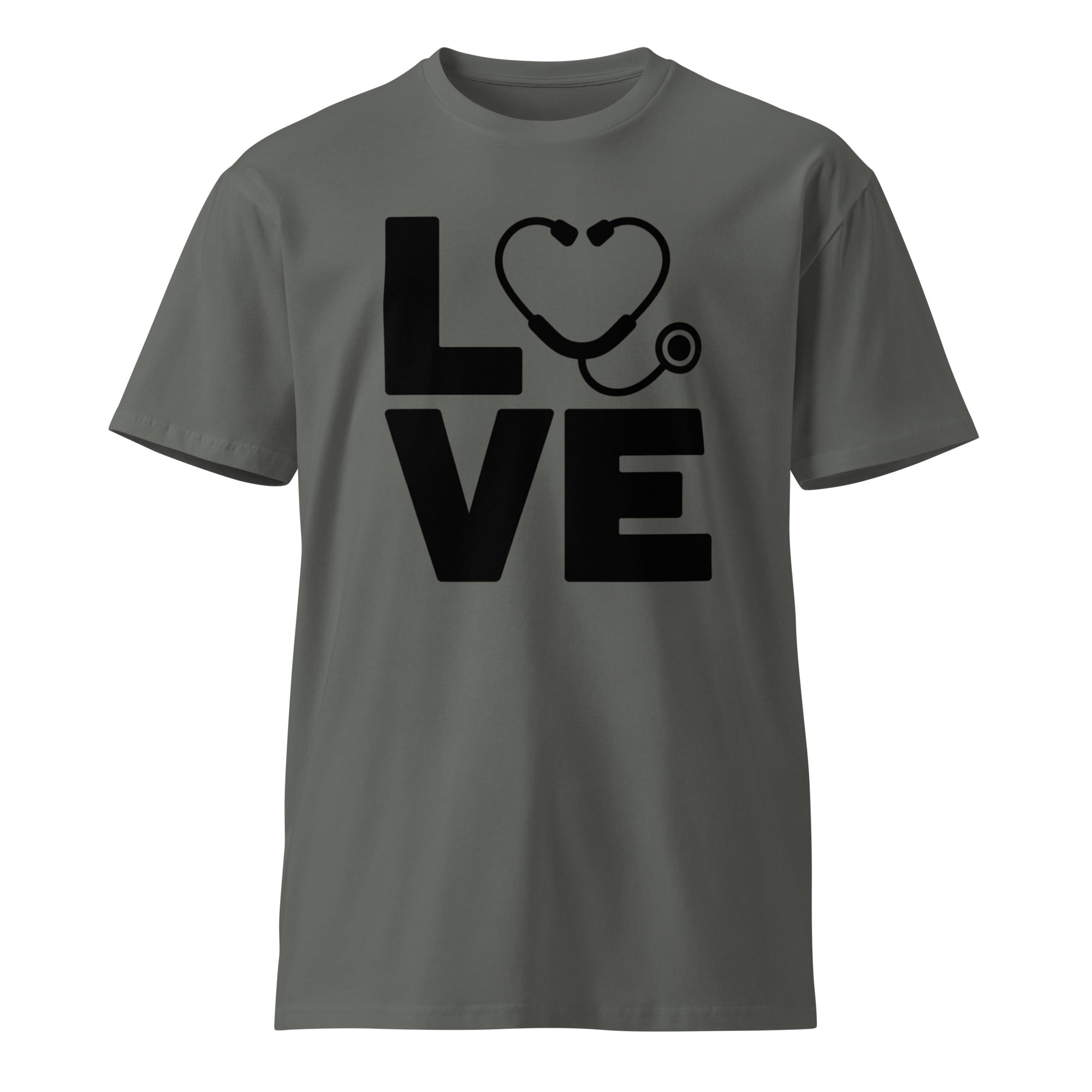 Love Stethoscope Graphic Unisex Premium T-Shirt | Gallory Hive