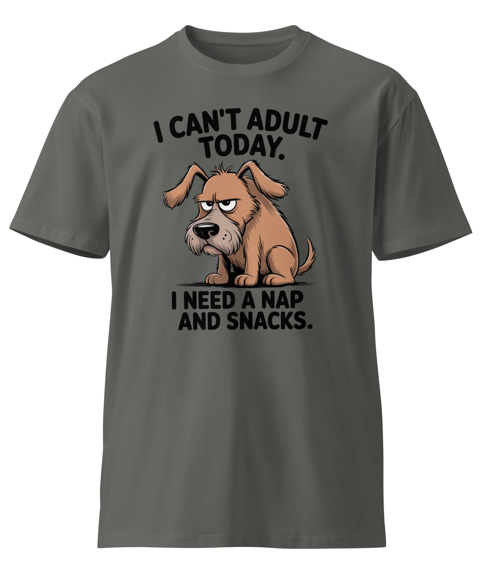 I Can't Adult Today Funny Dog Unisex Premium T-Shirt | Gallory Hive