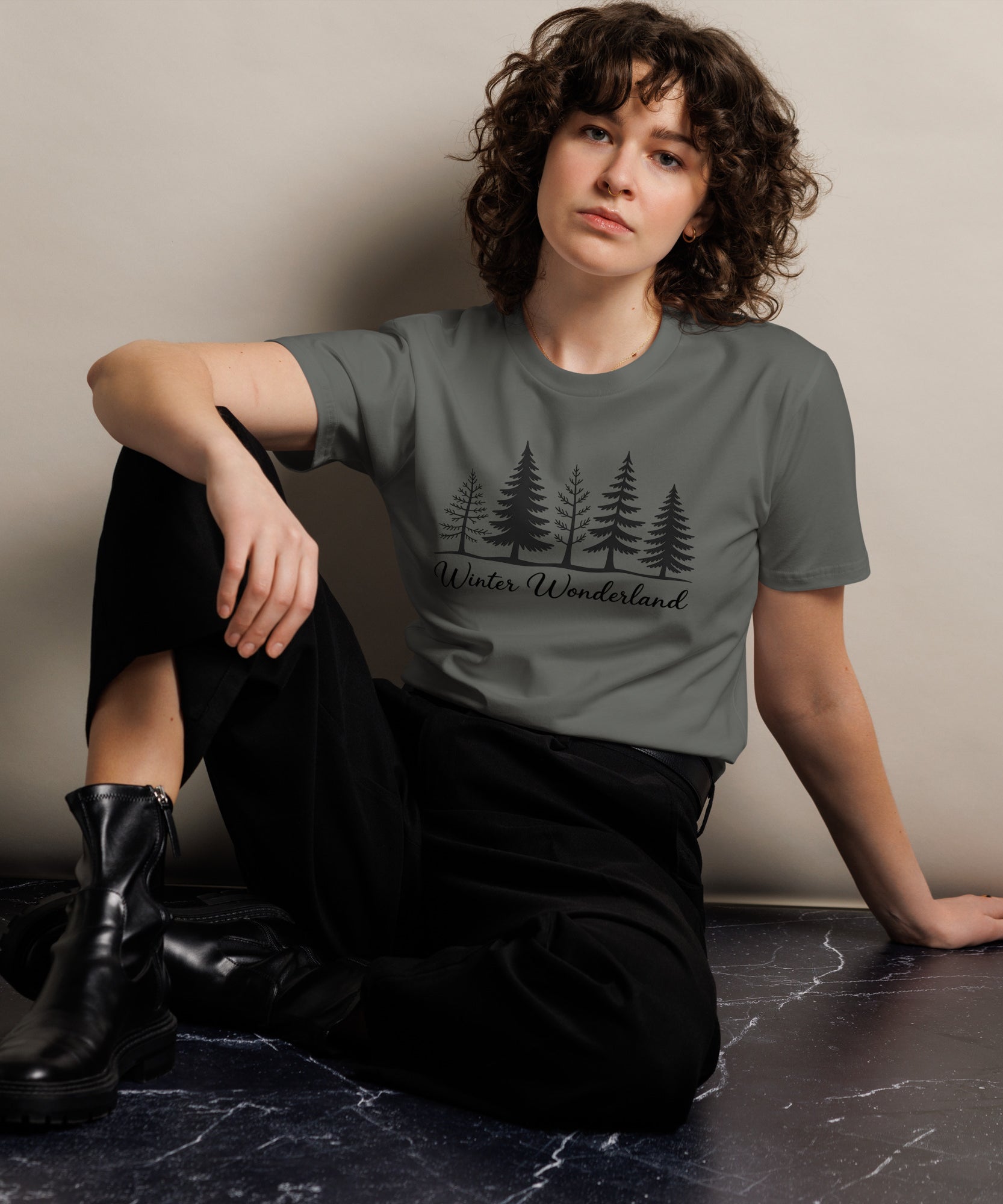 Nature Whisper Forest Trees Graphic Unisex Premium T-Shirt | Gallory Hive