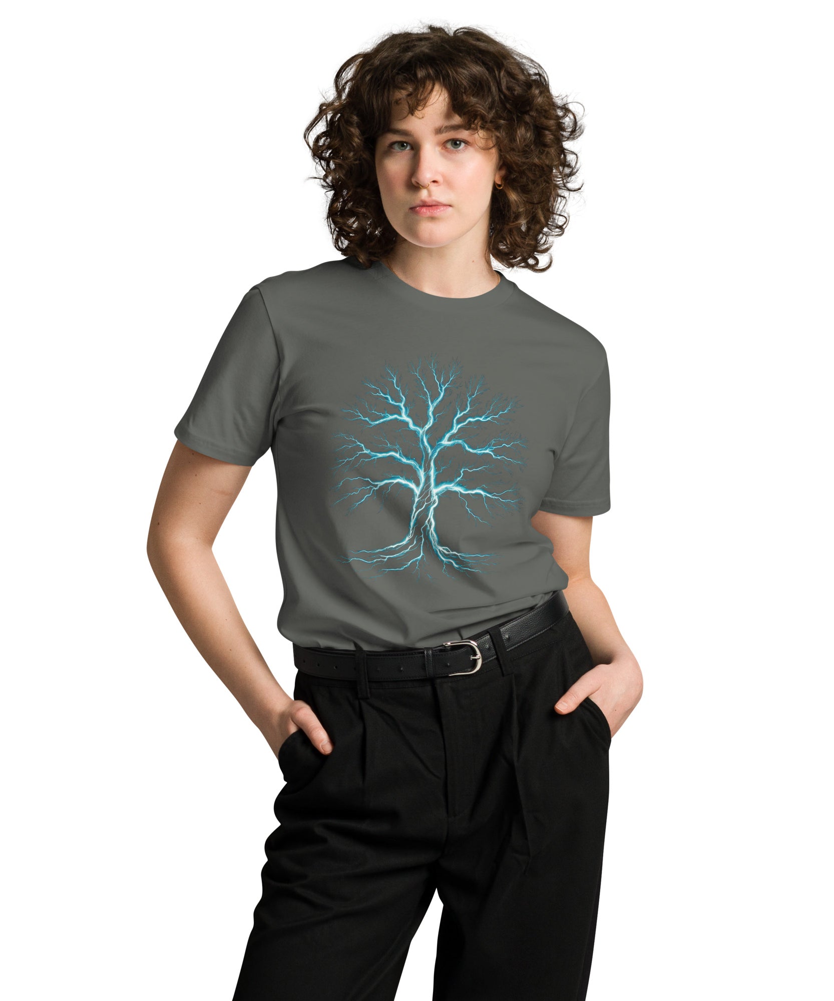 Glowing Mystic Tree of Life Graphic Unisex Premium T-shirt | Gallory Hive