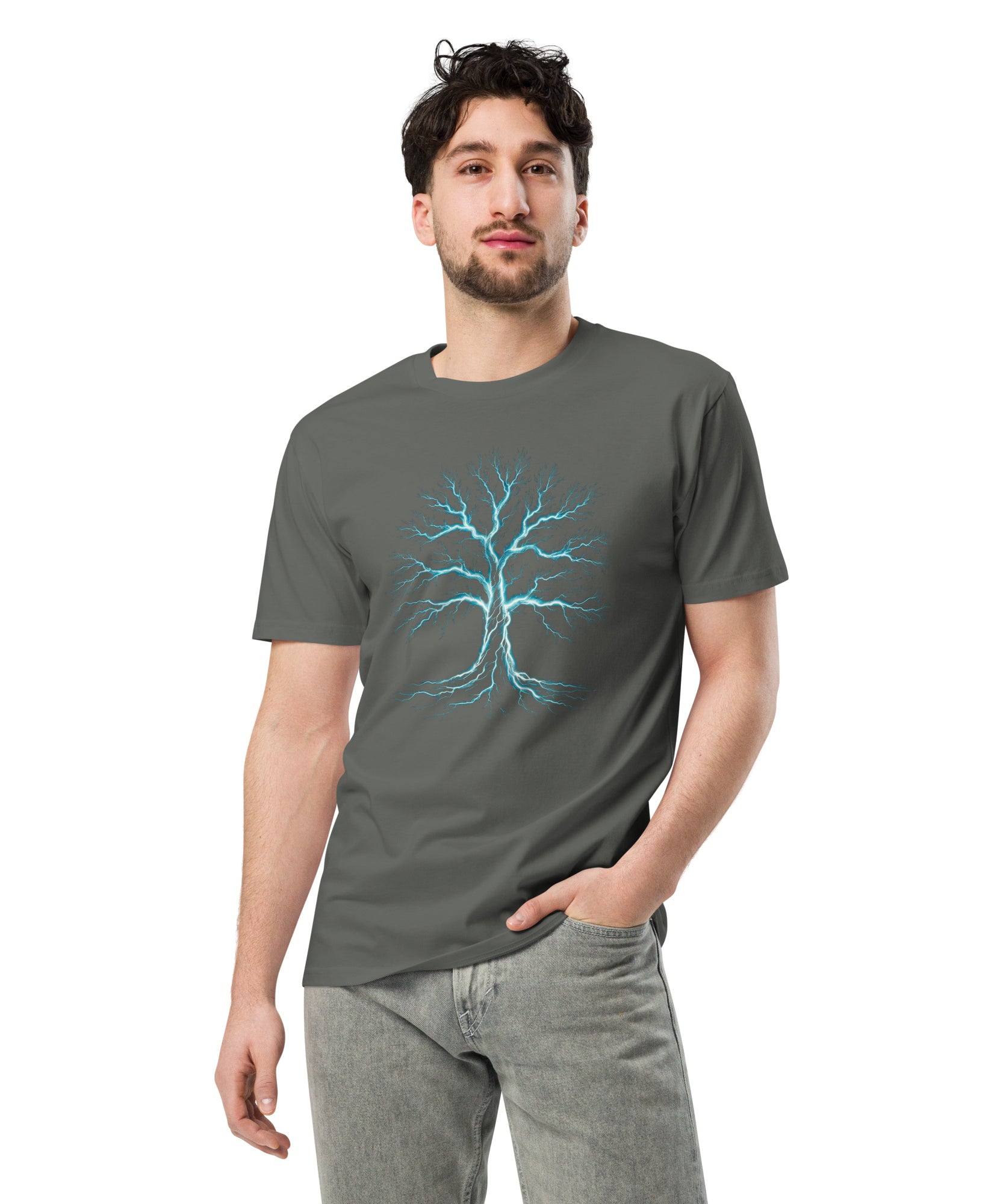 Glowing Mystic Tree of Life Graphic Unisex Premium T-shirt | Gallory Hive