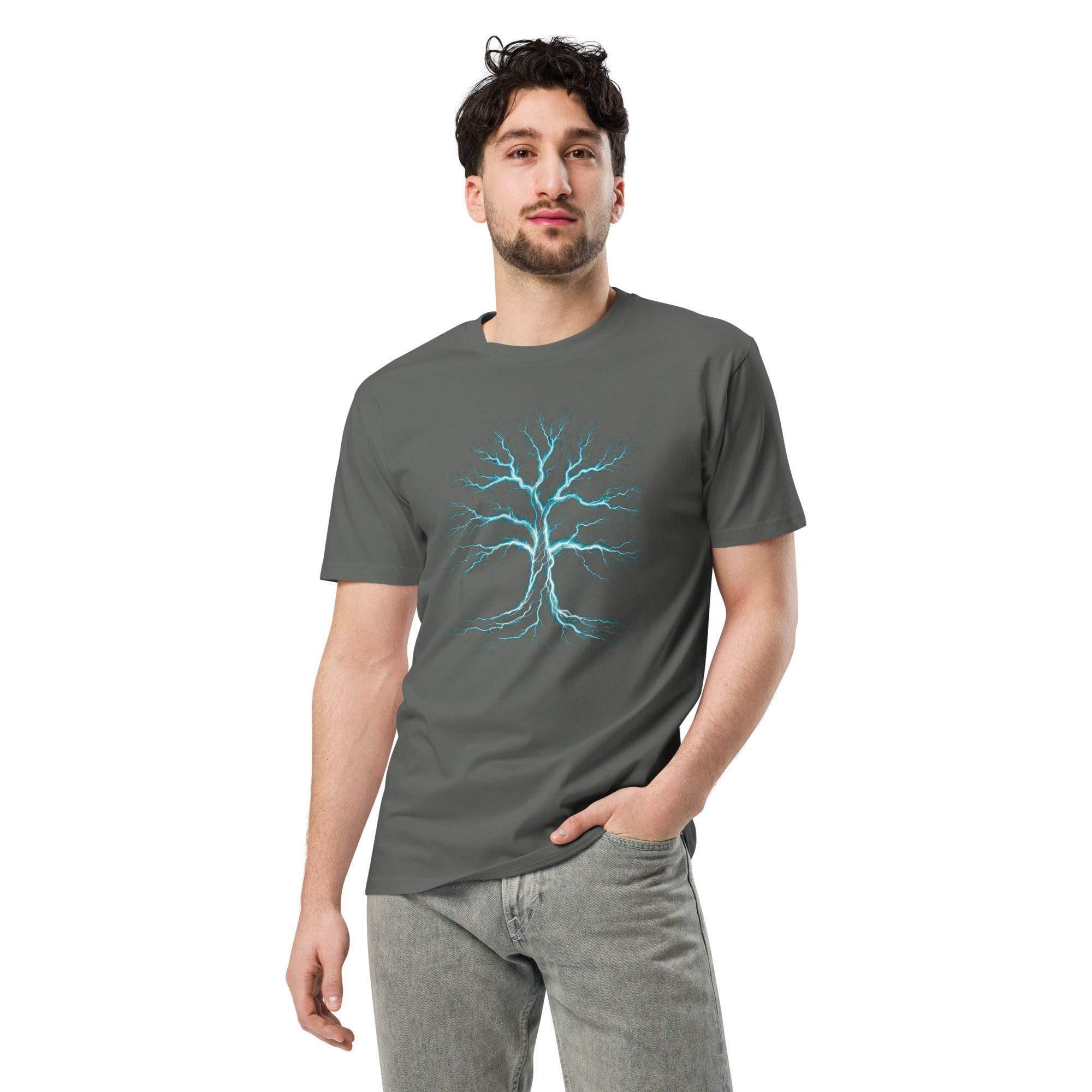 Glowing Mystic Tree of Life Graphic Unisex Premium T-shirt | Gallory Hive
