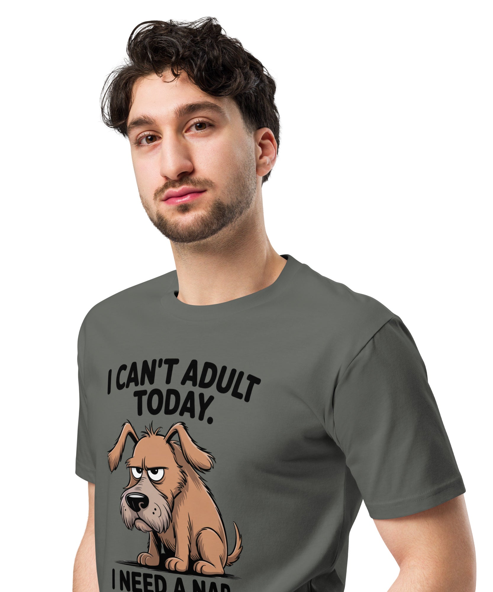 I Can't Adult Today Funny Dog Unisex Premium T-Shirt | Gallory Hive