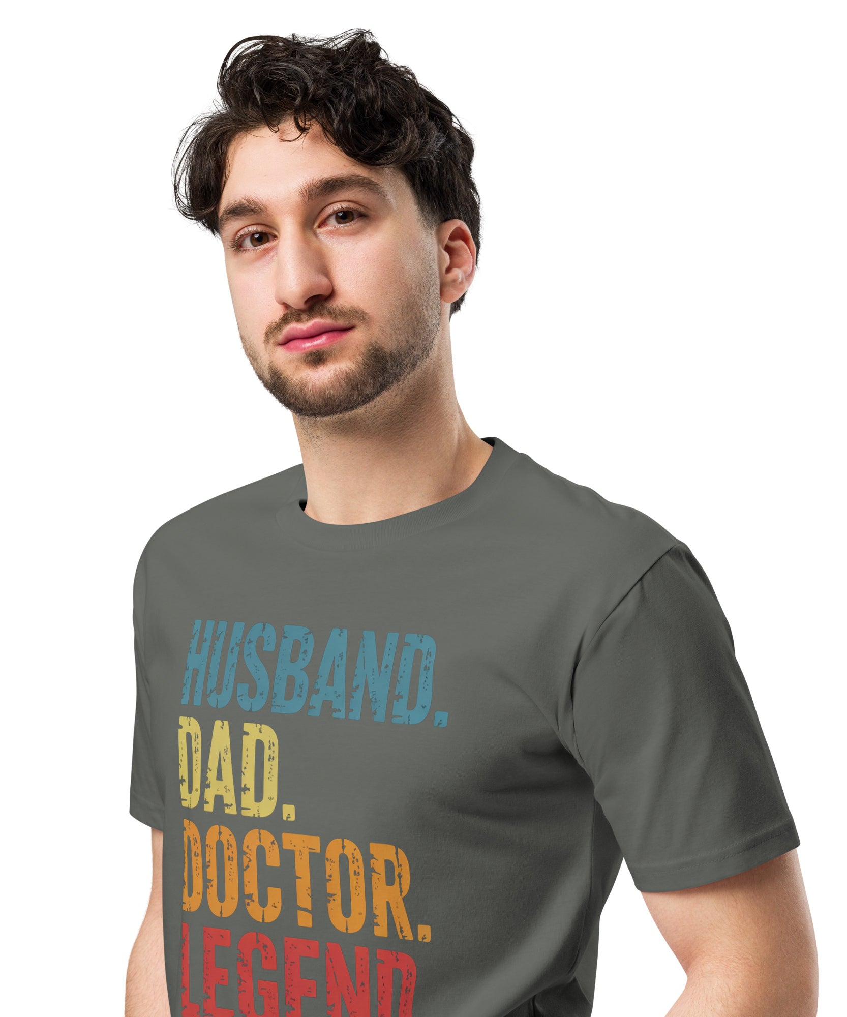 Husband Dad Doctor Legend Funny Doctor Unisex Premium T-Shirt | Gallory Hive