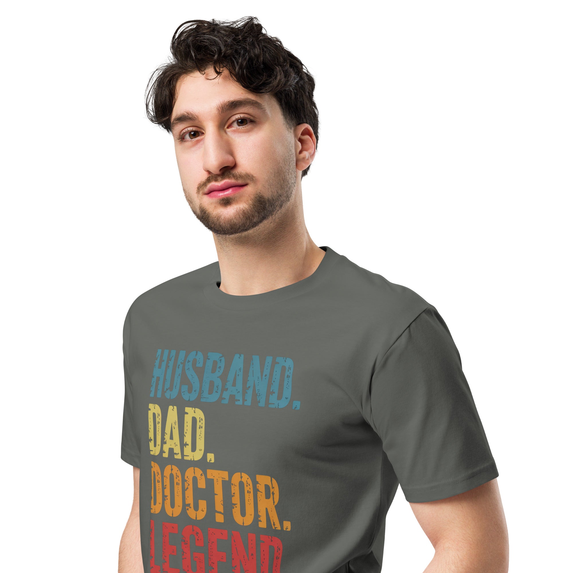 Husband Dad Doctor Legend Funny Doctor Unisex Premium T-Shirt | Gallory Hive
