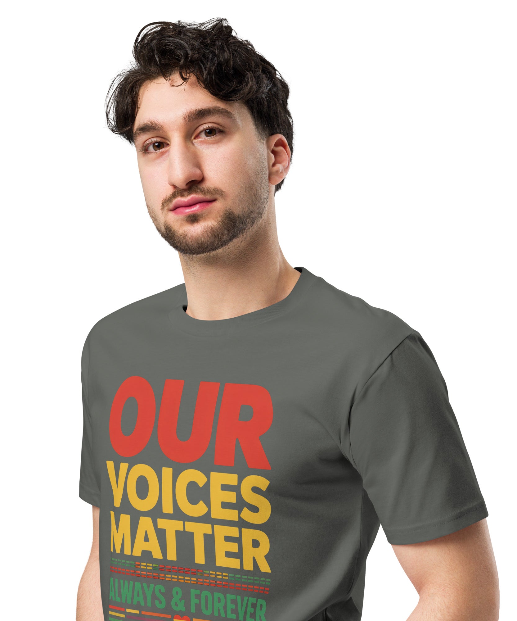 Our Voices Matter Always & Forever Pride Unisex Premium T-shirt | Gallory Hive
