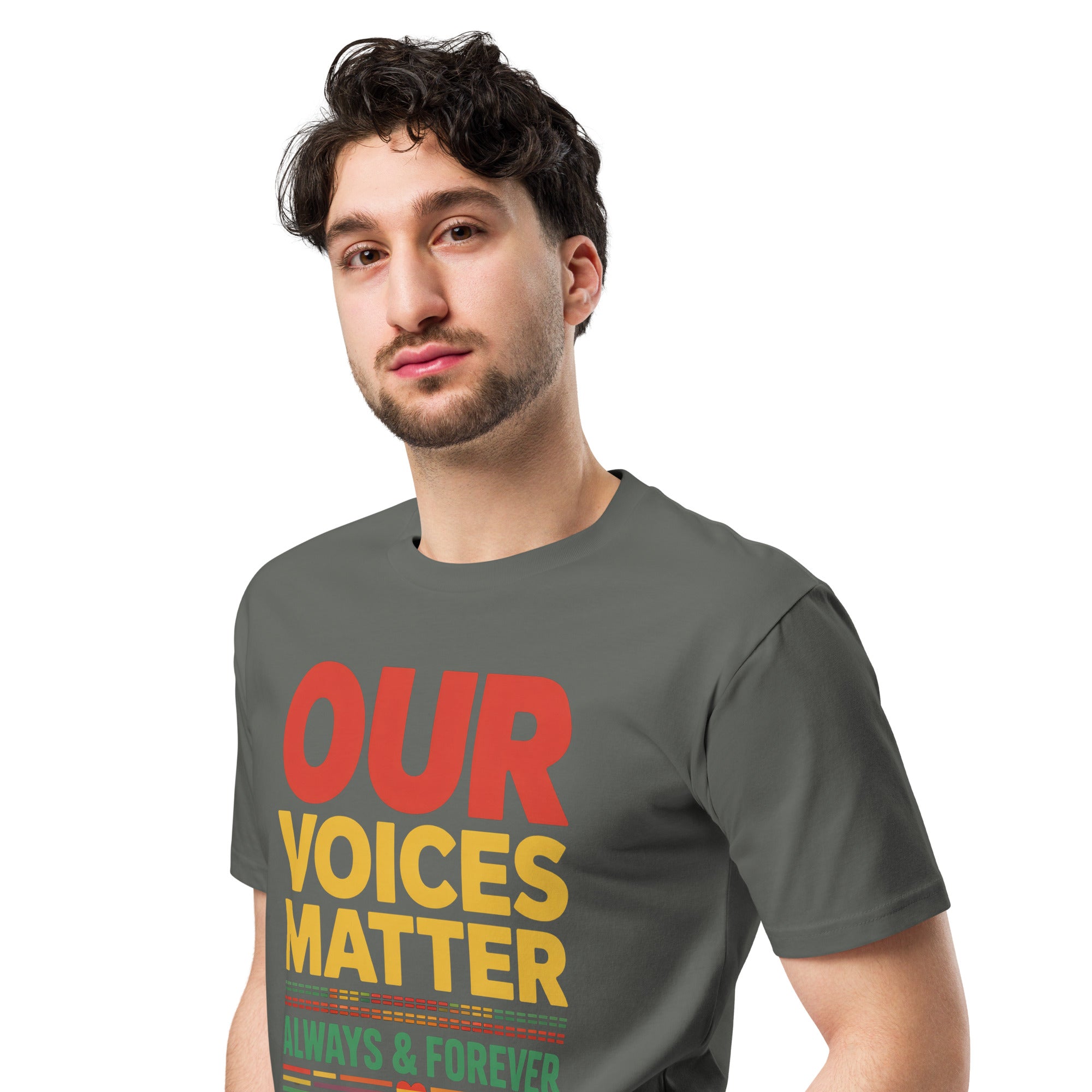 Our Voices Matter Always & Forever Pride Unisex Premium T-shirt | Gallory Hive