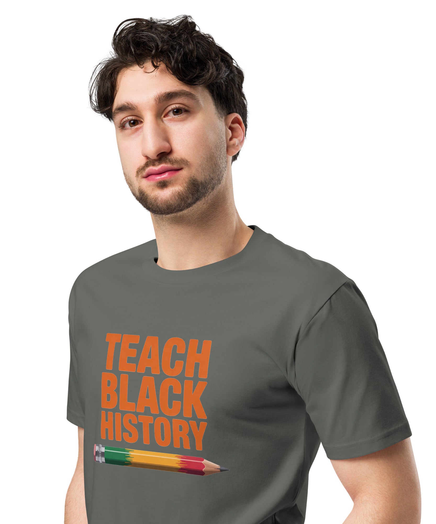 Teach Black History Teacher Pride Graphic Unisex Premium T-shirt | Gallory Hive