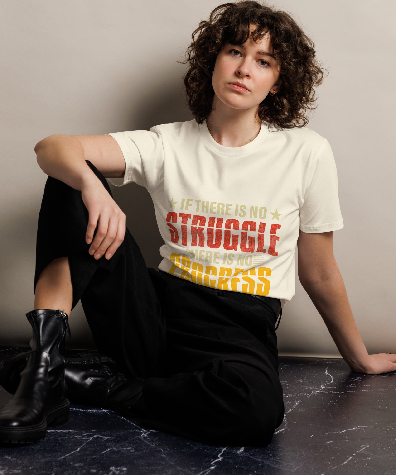 Motivational Quote Premium Unisex Cotton T-Shirt  Gallory Hive