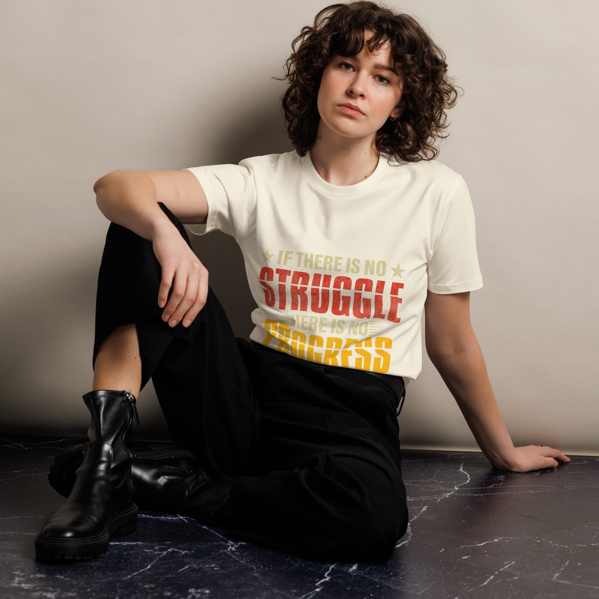 Motivational Quote Premium Unisex Cotton T-Shirt  Gallory Hive