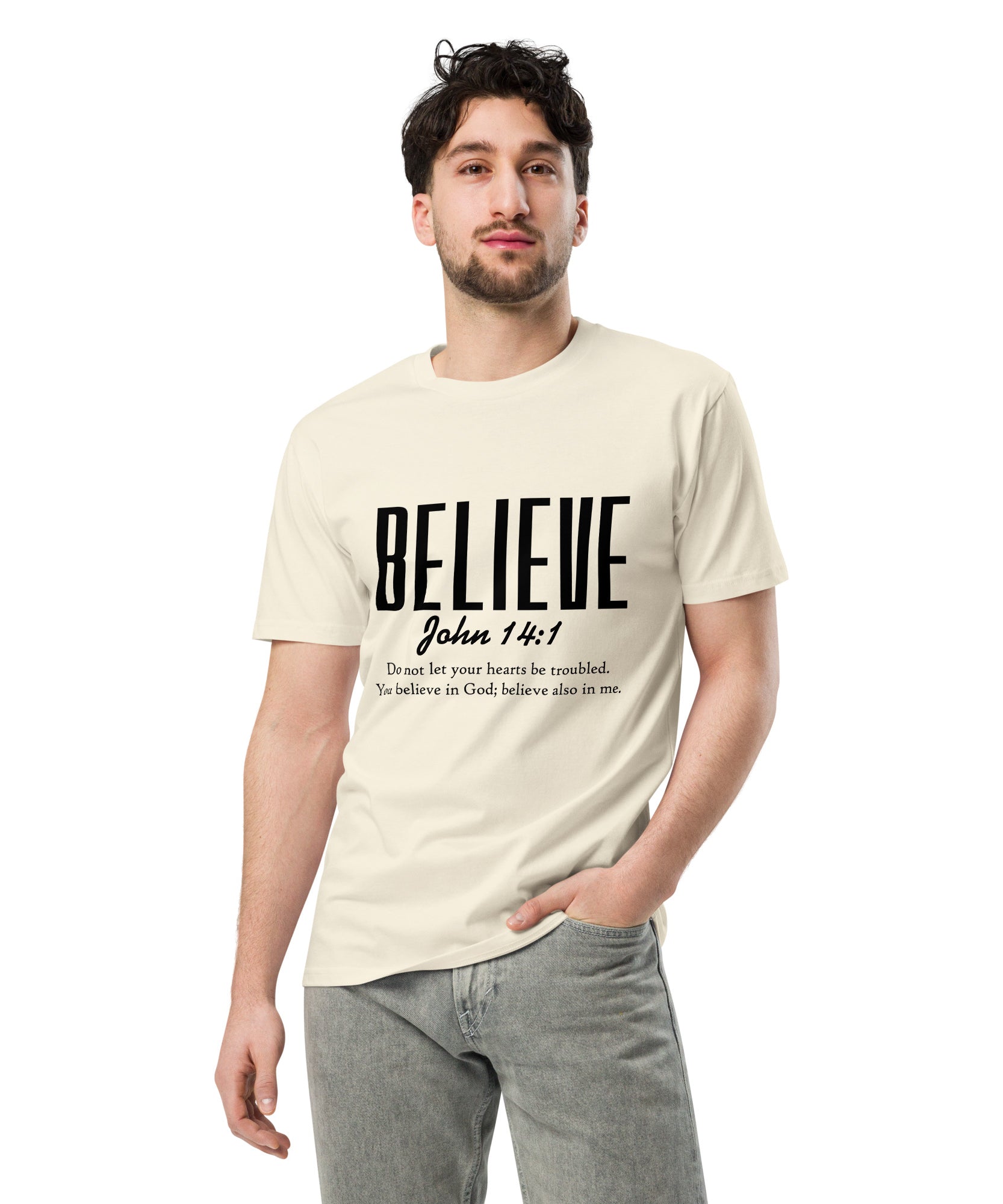 Believe Inspirational Unisex Premium Cotton T-Shirt | Gallory Hive