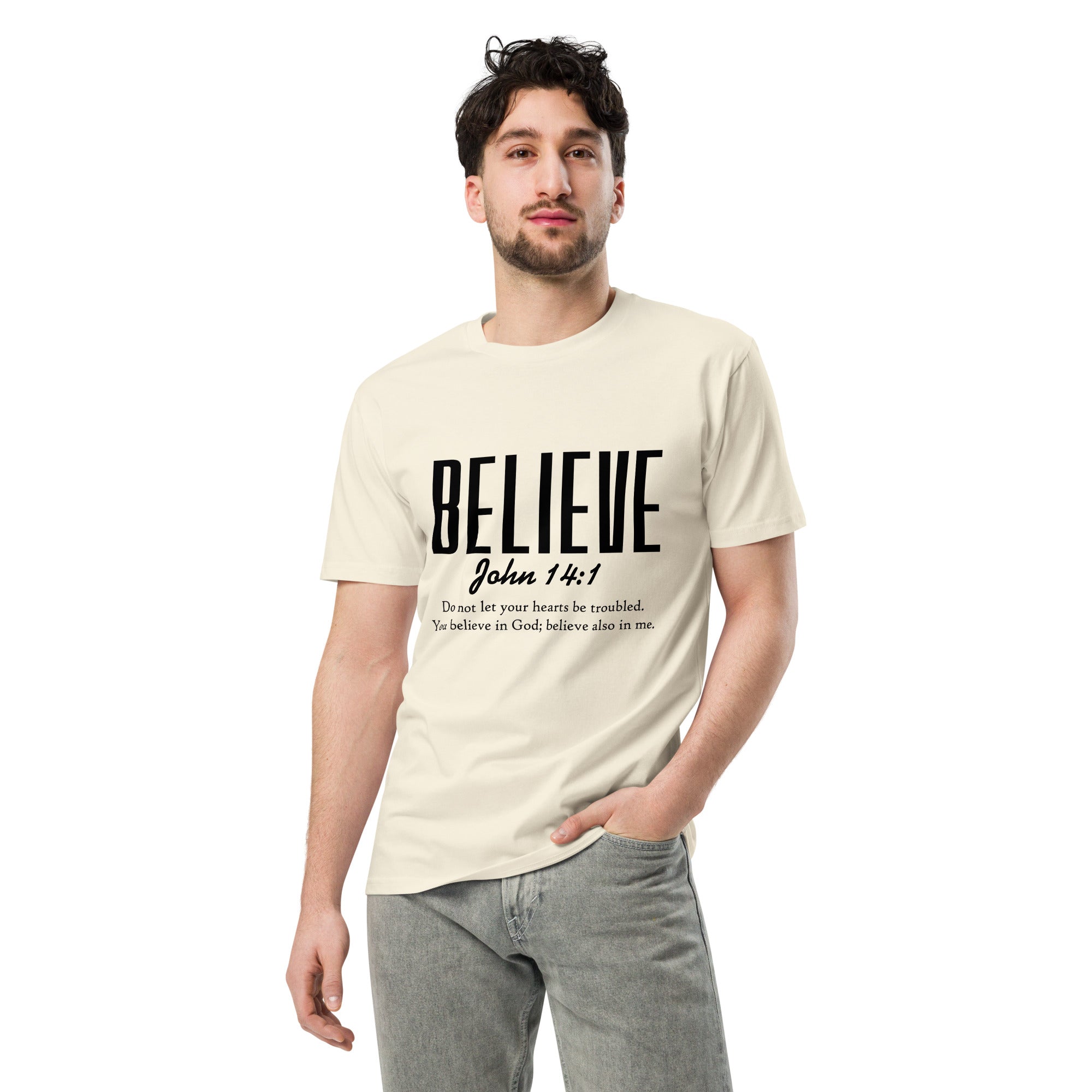 Believe Inspirational Unisex Premium Cotton T-Shirt | Gallory Hive