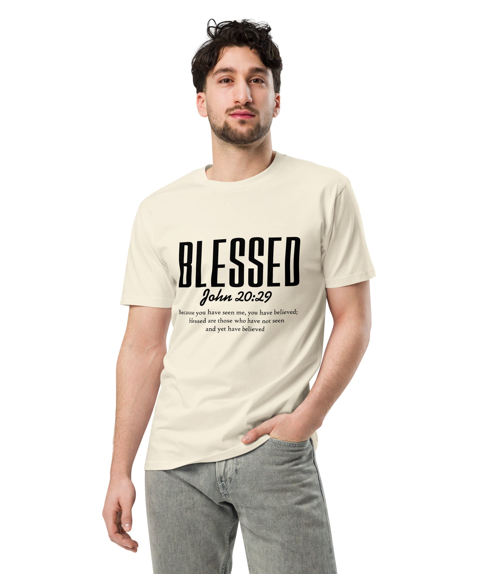 Blessed Faith Inspirational Unisex Premium Cotton T-Shirt | Gallory Hive