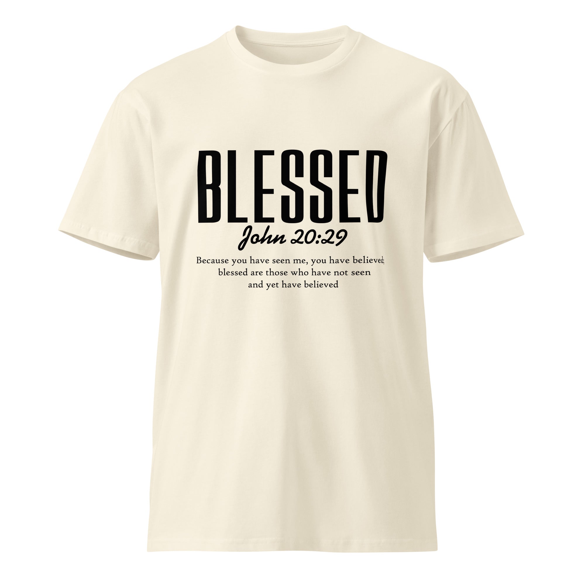 Blessed Faith Inspirational Unisex Premium Cotton T-Shirt | Gallory Hive