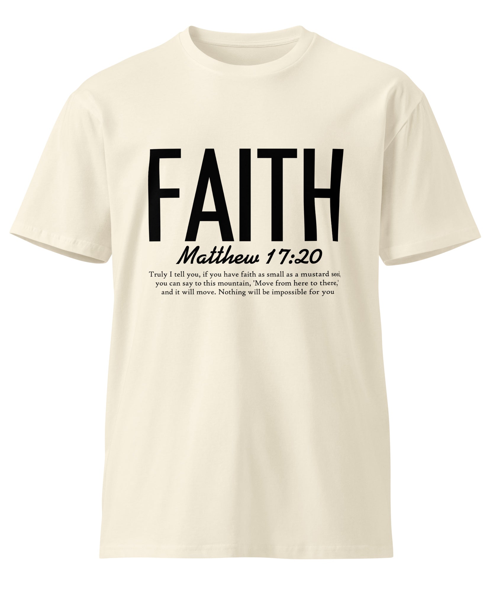 Faith Inspirational Premium Unisex Cotton T-Shirt | Gallory Hive