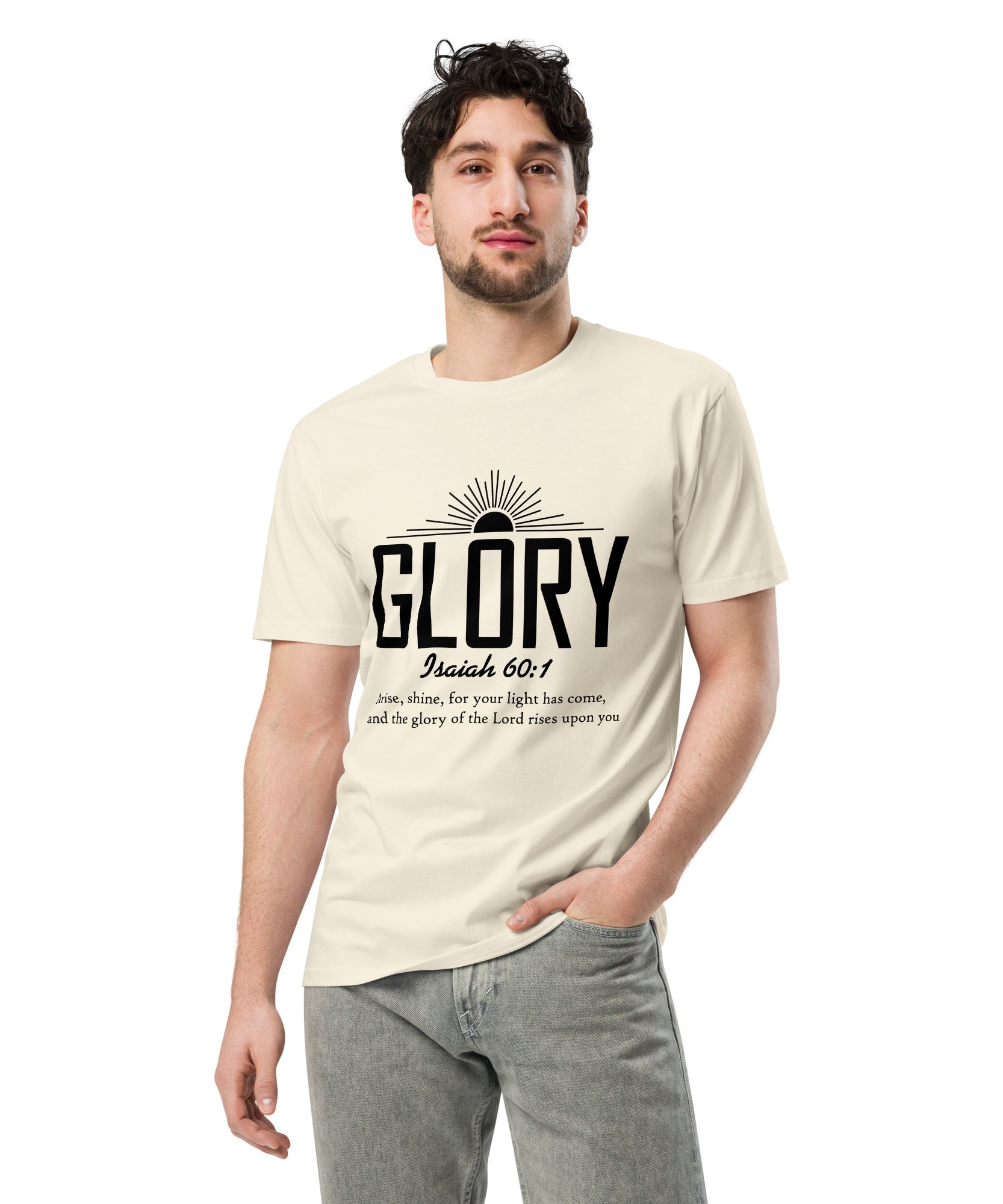 Glory Faith Inspirational Premium Unisex Cotton T-Shirt | Gallory Hive