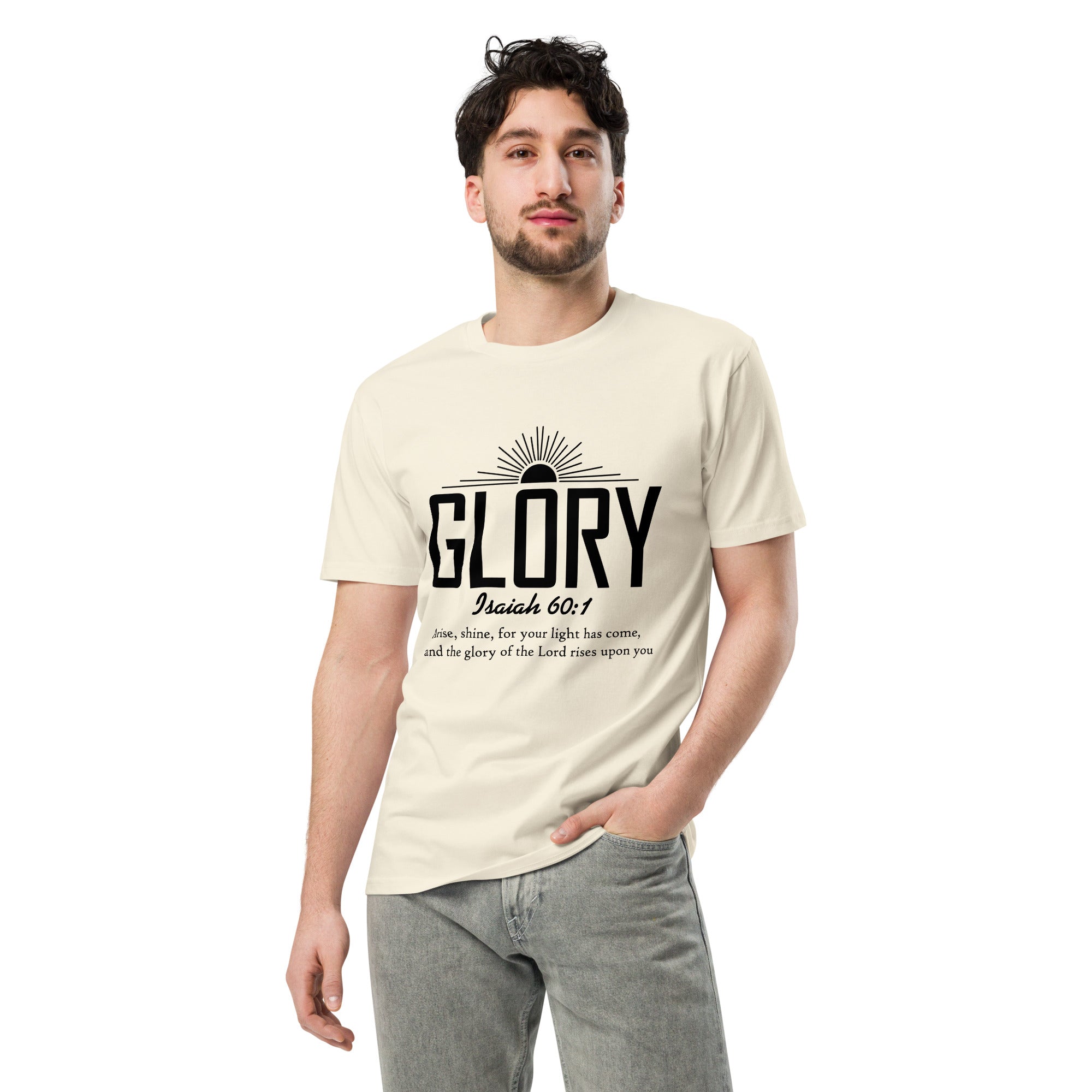 Glory Faith Inspirational Premium Unisex Cotton T-Shirt | Gallory Hive
