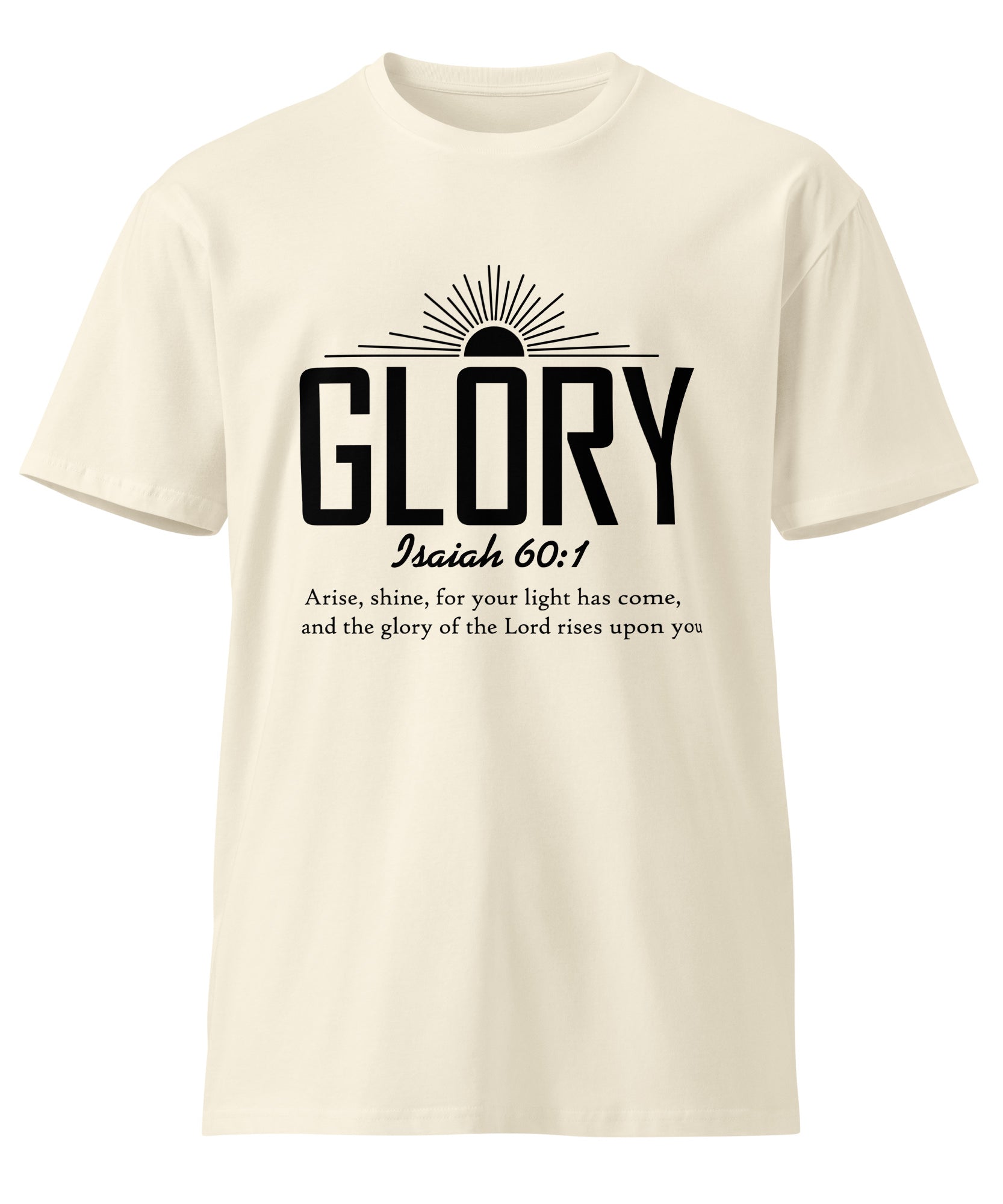 Glory Faith Inspirational Premium Unisex Cotton T-Shirt | Gallory Hive