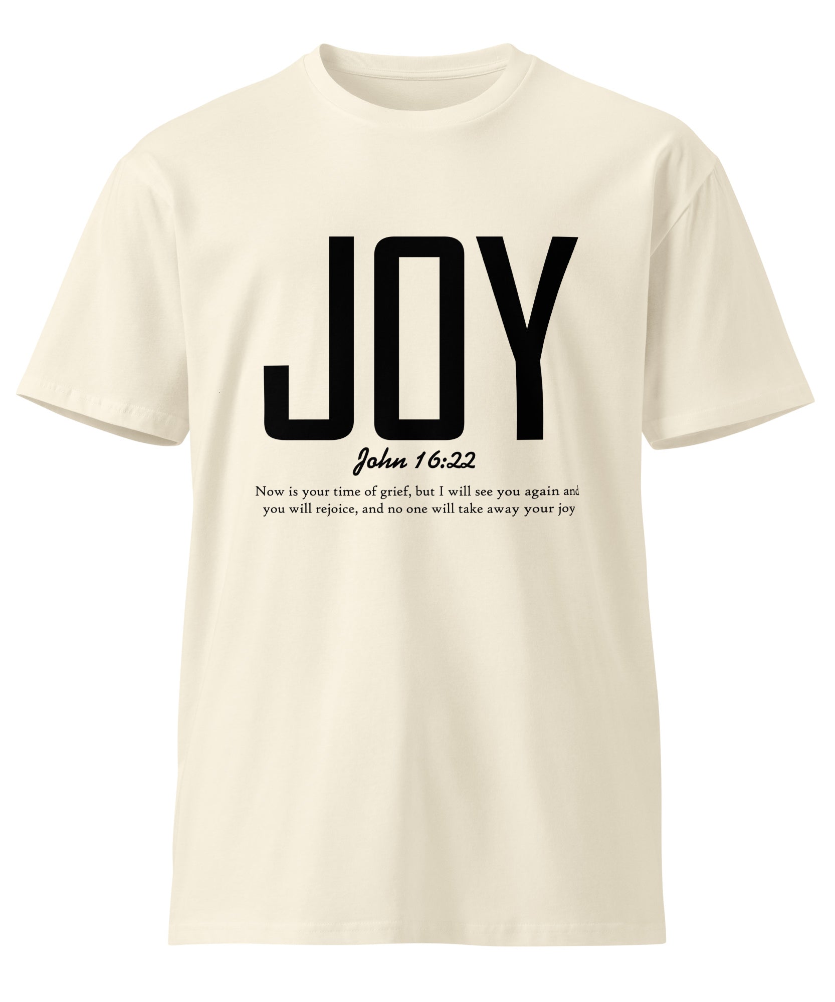 Joy Faith Inspirational Premium Unisex Cotton T-Shirt | Gallory Hive