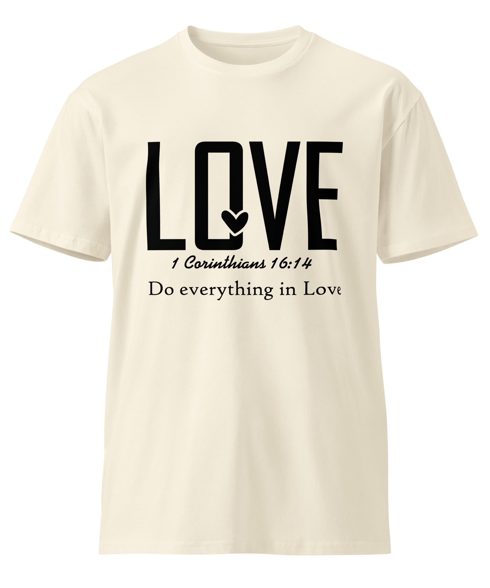 Love Faith Inspirational Premium Unisex Cotton T-Shirt | Gallory Hive