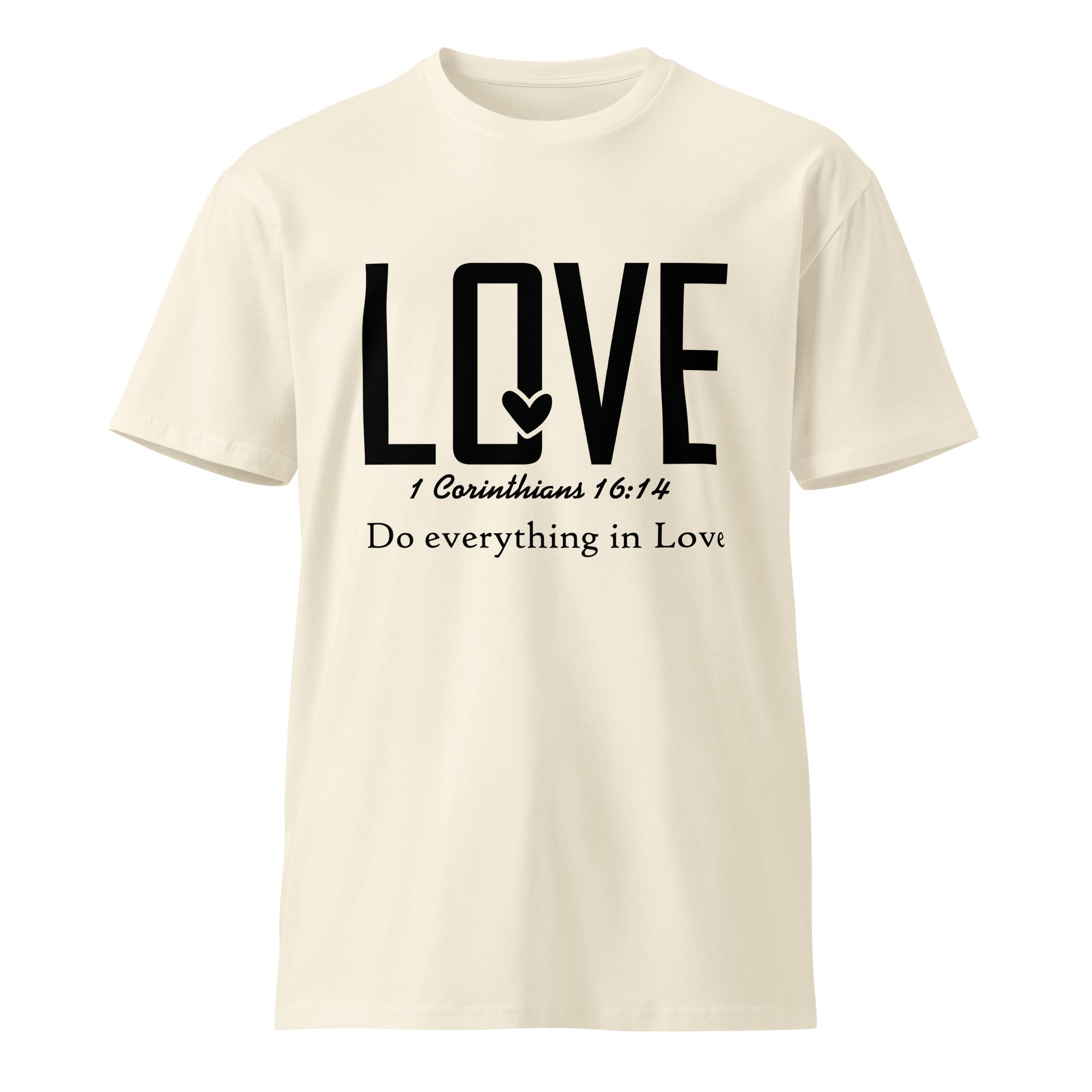 Love Faith Inspirational Premium Unisex Cotton T-Shirt | Gallory Hive
