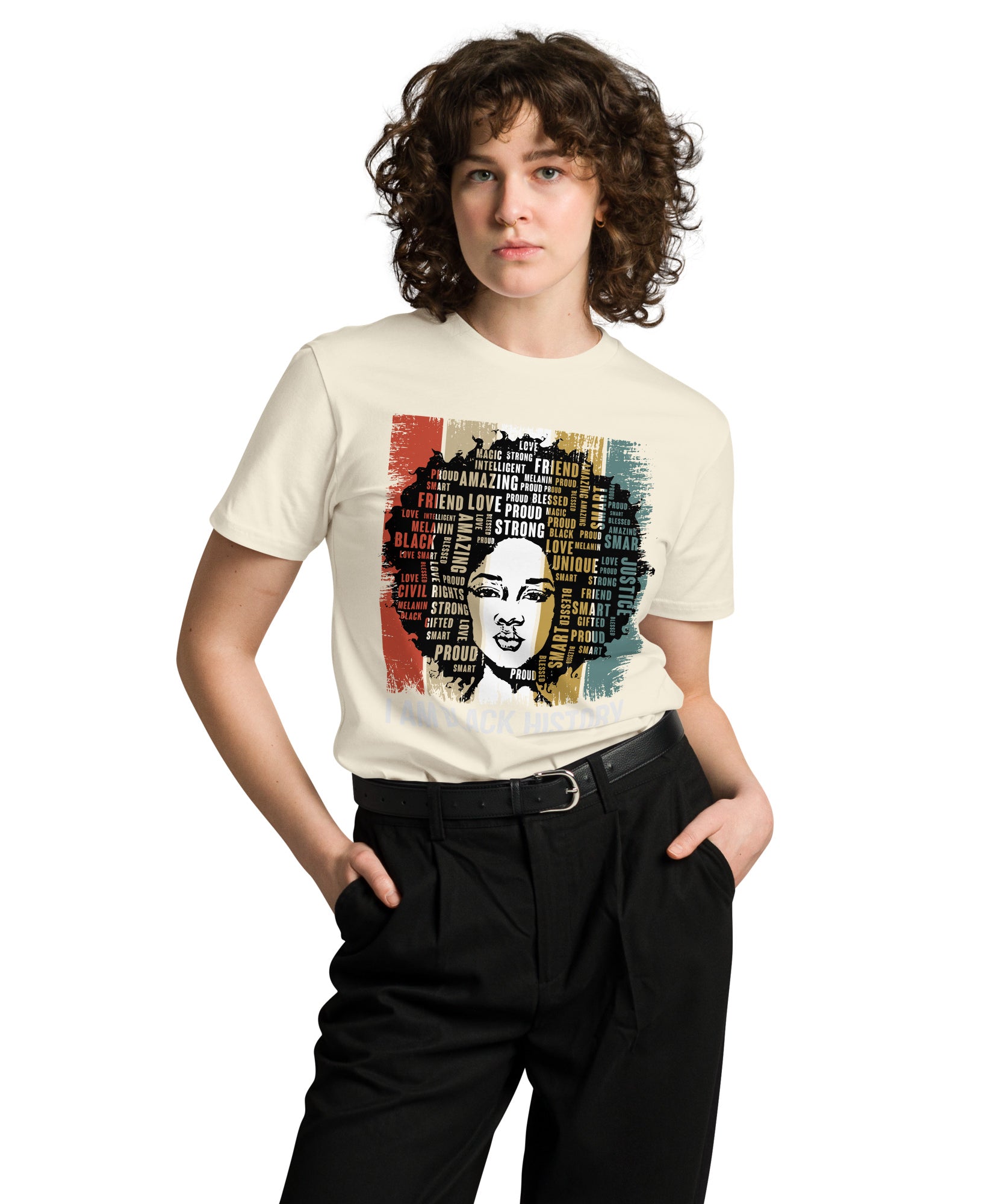 Black History Pride Premium Unisex Cotton T-Shirt | Gallory Hive