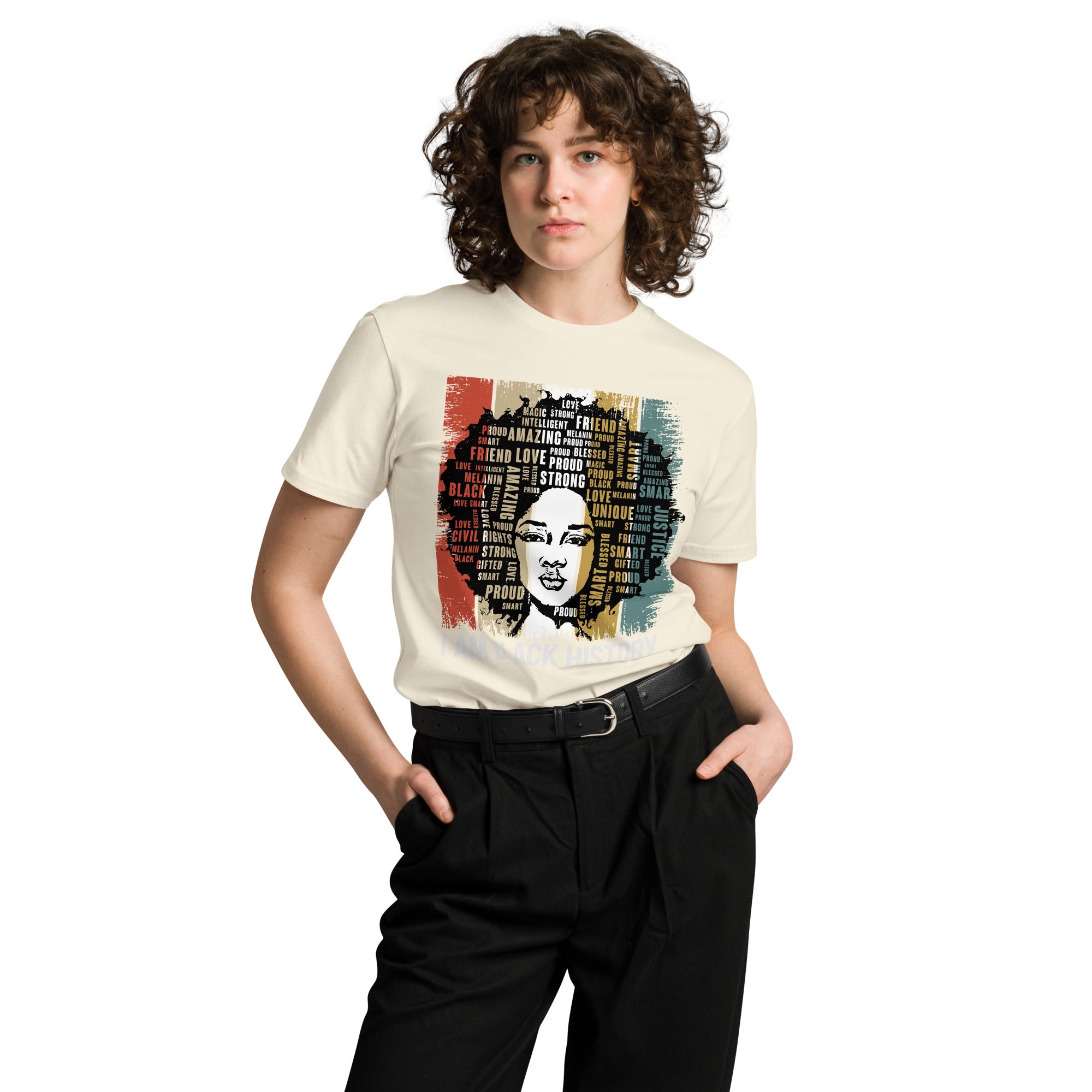Black History Pride Premium Unisex Cotton T-Shirt | Gallory Hive