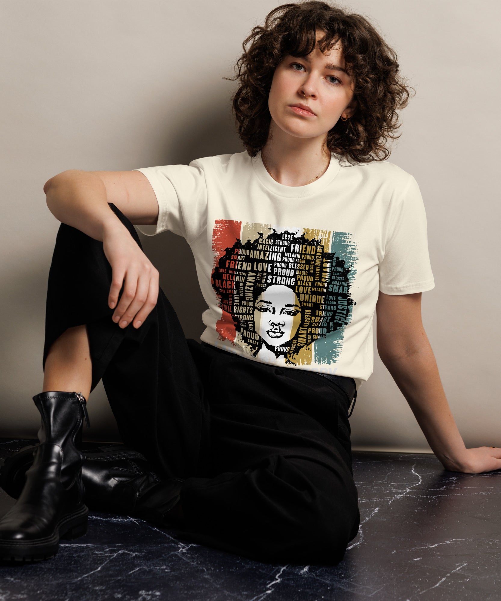 Black History Pride Premium Unisex Cotton T-Shirt | Gallory Hive