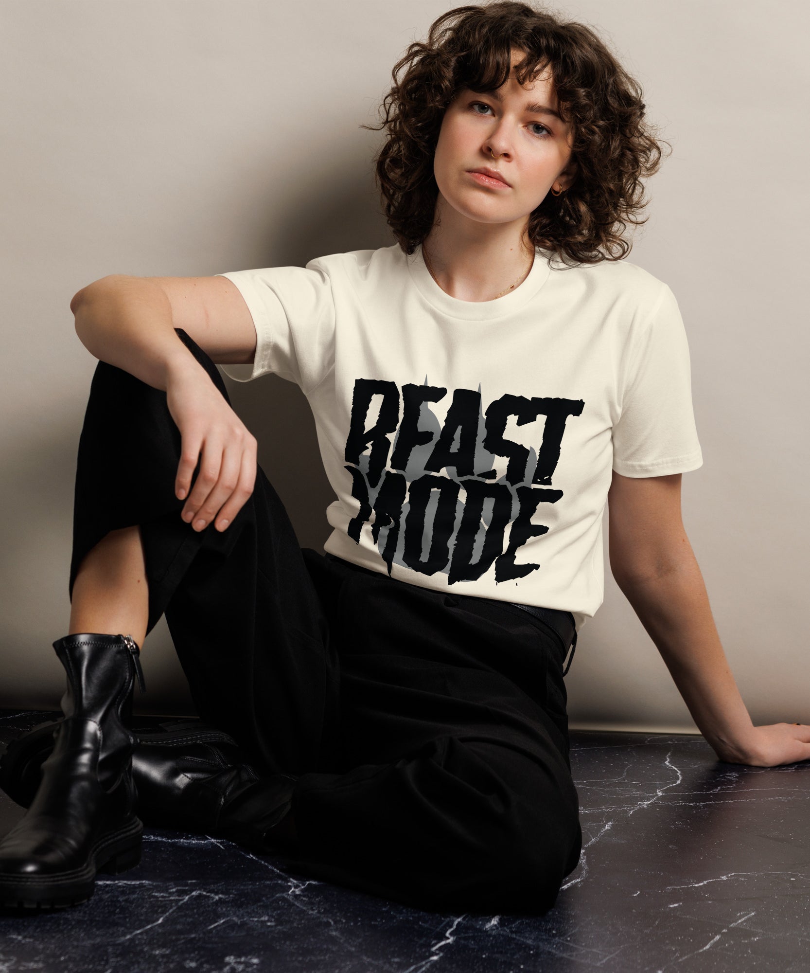 Beast Mode Workout Graphic Cotton T-Shirt | Gallory Hive