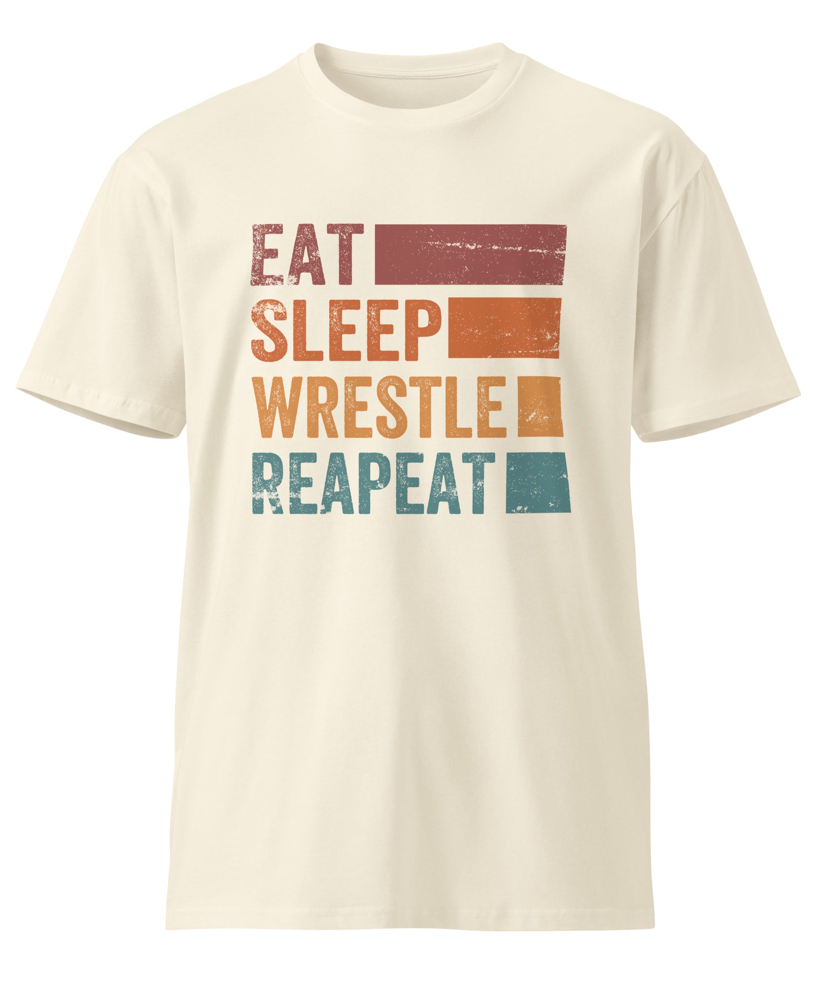 Eat Sleep Wrestle Repeat Wrestling Unisex Premium T-Shirt | Gallory Hive