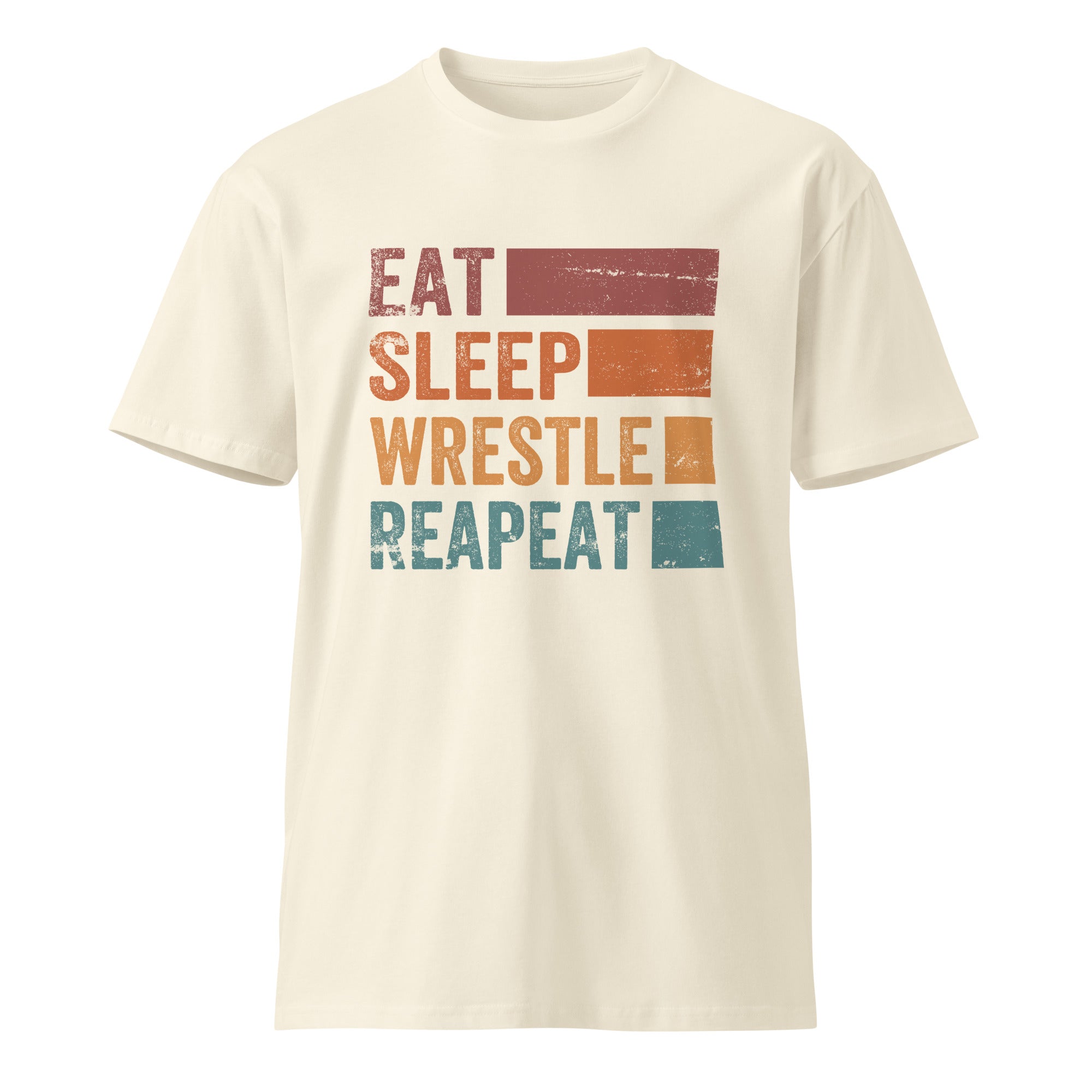 Eat Sleep Wrestle Repeat Wrestling Unisex Premium T-Shirt | Gallory Hive