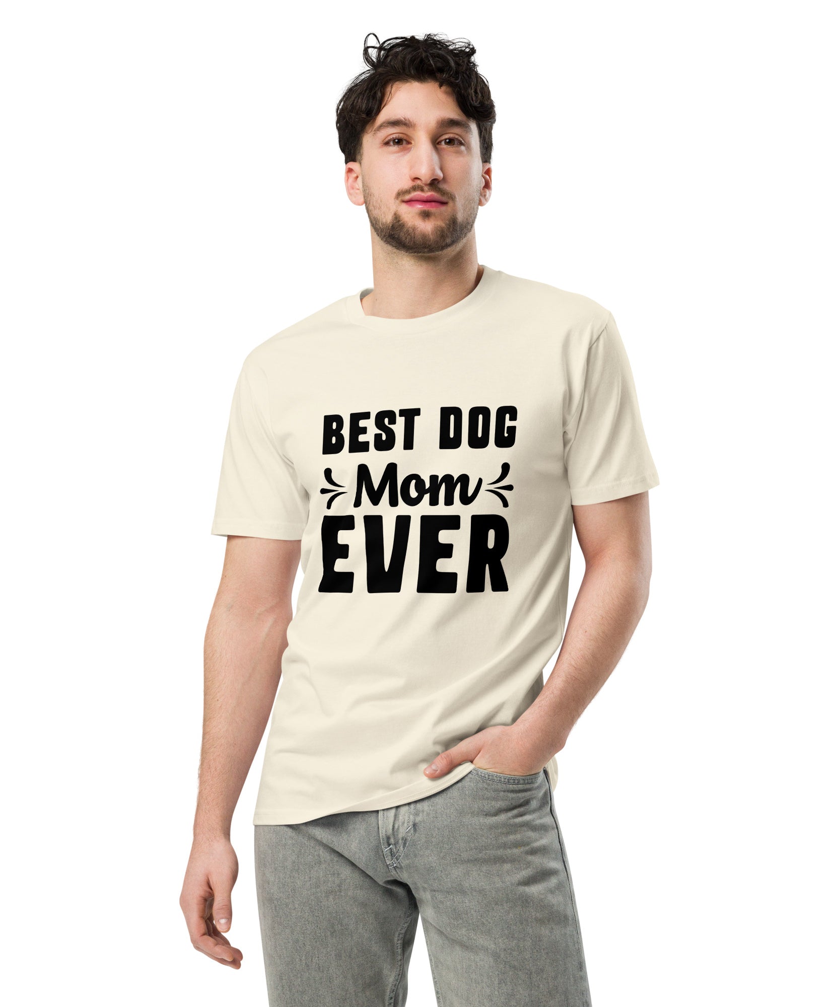 Best Dog Mom Premium Unisex Cotton T-Shirt | Gallory Hive