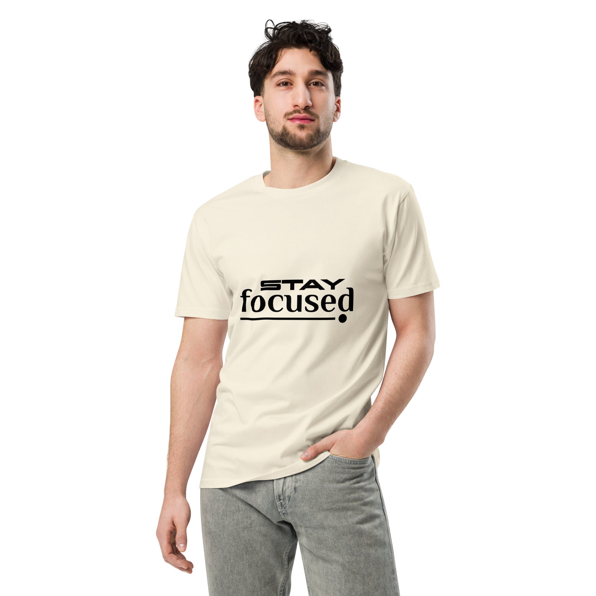 Stay Focused Unisex Premium Cotton T-Shirt | Gallory Hive