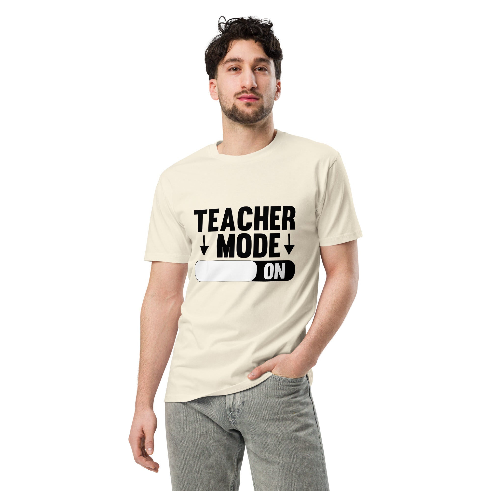 Teacher Mode On Graphic Premium Cotton T-Shirt | Gallory Hive